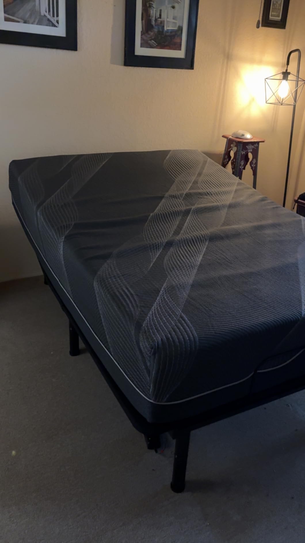 Dyonery Split King Adjustable Bed Base + 14 Inch Memory Foam Mattress | Wireless Remote, Head and Foot Incline, Zero Gravity, Cooling Copper Foam, Fiberglass Free Mattress, Tools-Free Assembly customer photo 1