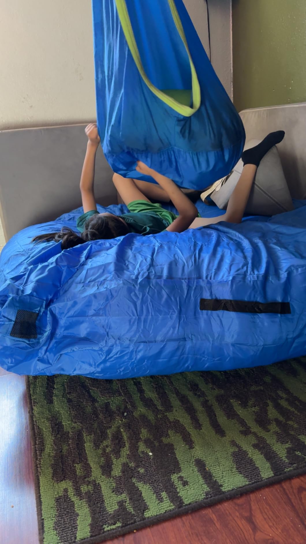 Crash Pad for Kids Sensory | Big 5Ft x 5Ft, 3Ft x 4Ft, 3Ft x 3Ft Or 2Ft x 2Ft | Autism Sensory Crash Mat for Jumping Play | Crashpad | Soft Foam Landing Pad | Giant Mat Pillow | Climbing, Gymnastics customer photo 1