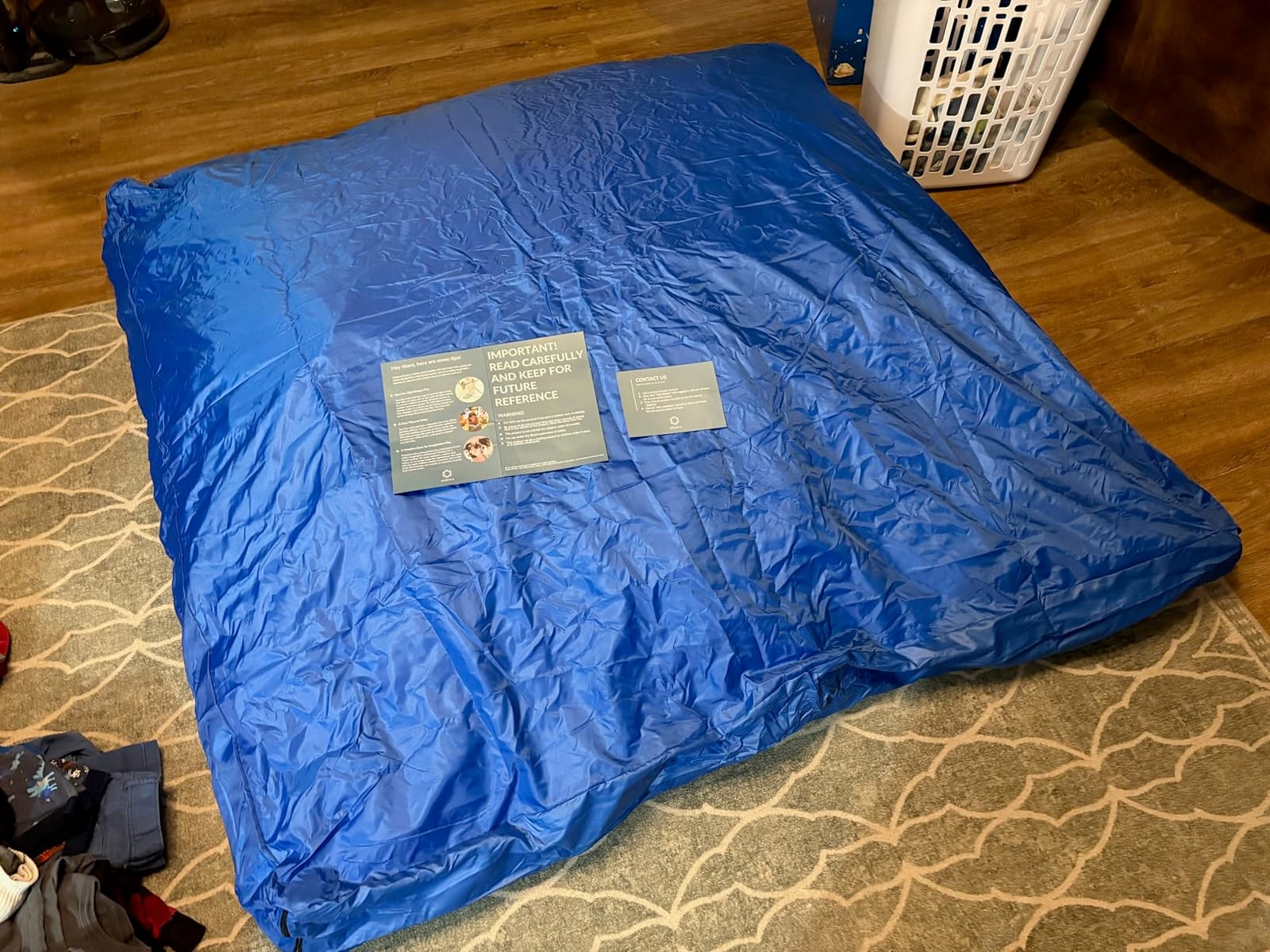 Crash Pad for Kids Sensory | Big 5Ft x 5Ft, 3Ft x 4Ft, 3Ft x 3Ft Or 2Ft x 2Ft | Autism Sensory Crash Mat for Jumping Play | Crashpad | Soft Foam Landing Pad | Giant Mat Pillow | Climbing, Gymnastics customer photo 2