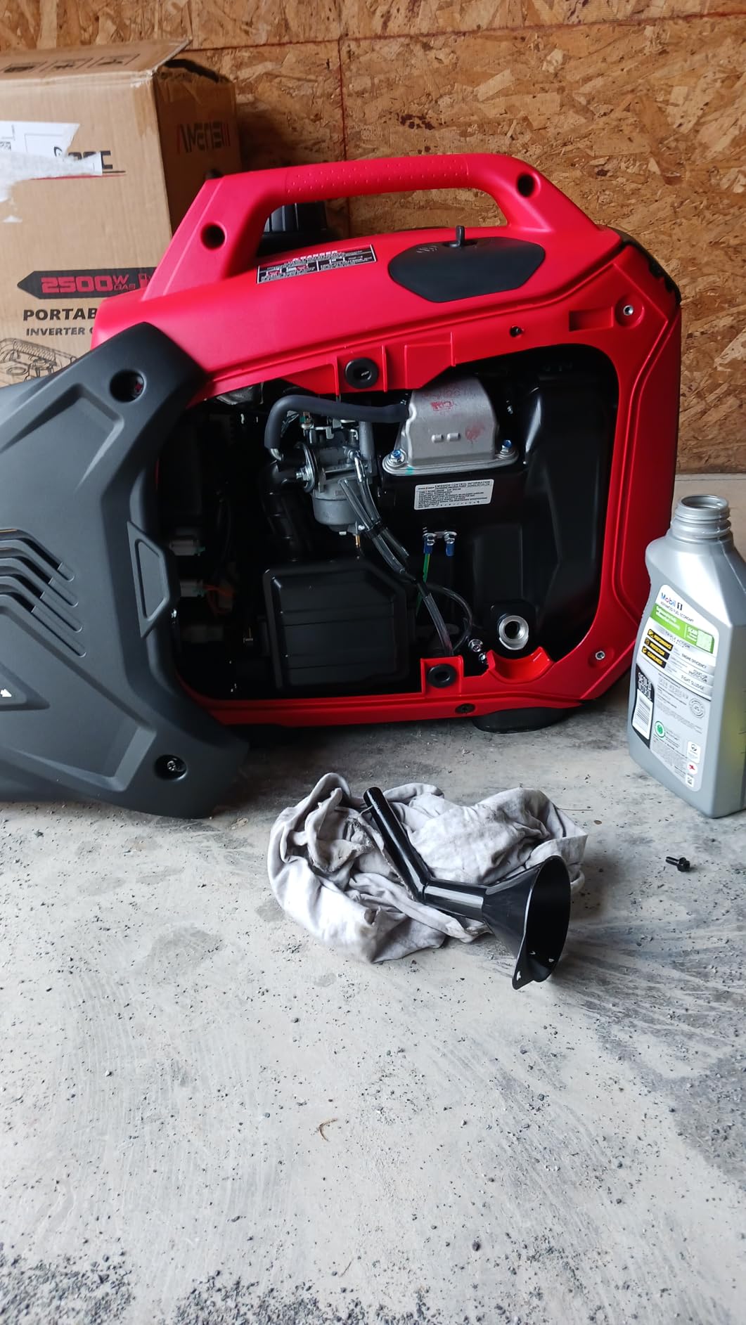 AMERISUN 5000W Gas Inverter Generator Super Quiet, CO Sensor | RV Ready 30A Outlet, Wheels Handle Kit, Parallel Capable for Home Backup Emergency Use Camping, EPA Compliant customer photo 1