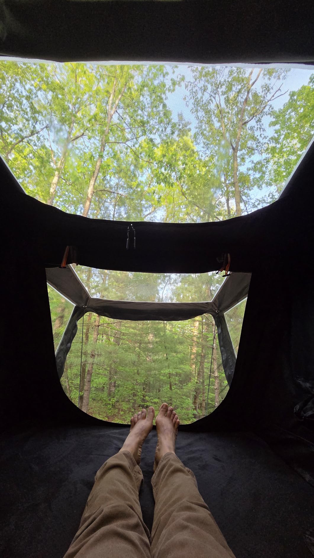Naturnest Rooftop Tent Hard Shell, Easy Set Up Pop Up Large Tent for 2-3 Person Camping, Waterproof UV-Resistant Blackout 4 Season Tents for Truck, Jeep, SUV, Van, Trailer - Sirius 1 Plus customer photo 2