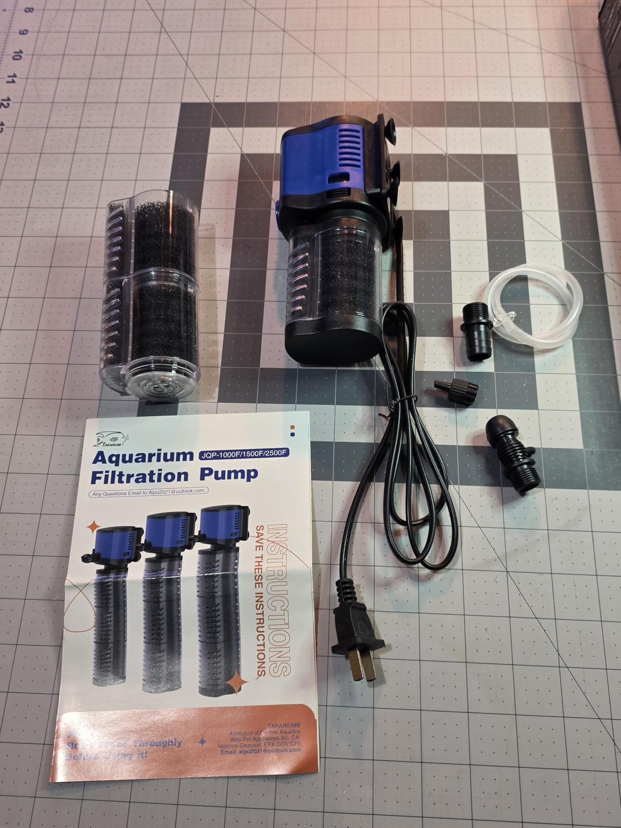 COOSPIDER Aquarium Filter 260GPH Fish Tank Filter for 30-75 Gallon Tank | 14W Powerful Internal Pond Pump, Submersible Turtle Tank Filter for Cold Plunge, Saltwater & Freshwater Tank, Oxygen Supply customer photo 2