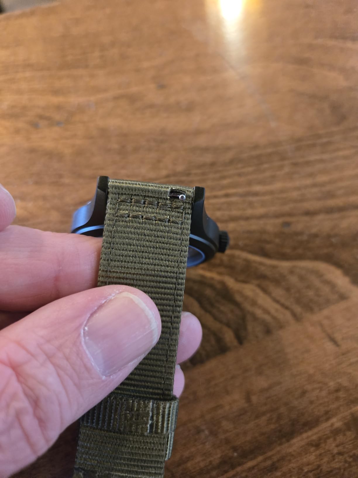 BISONSTRAP Men's Nylon Watch Bands, Two-Piece Military Watch Straps, Quick Release, Brushed Buckle, Band Width 18mm 19mm 20mm 22mm customer photo 2