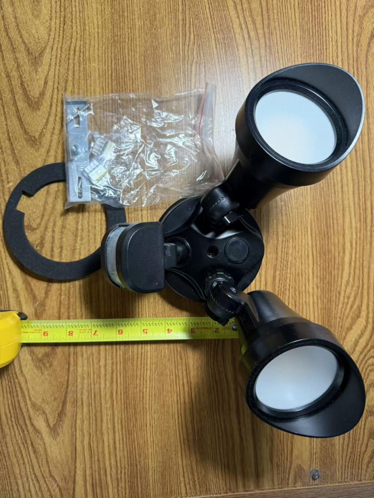 ALUSSO Motion Sensor Outdoor Lights, 30W 3500LM Flood Lights Outdoor 120V, 3 Modes (Dusk to Dawn/Auto/On Time), 3CCT 3000K/4000K/6500K Waterproof Hardwired Security Light ETL Listed for Porch, 1PC customer photo 2