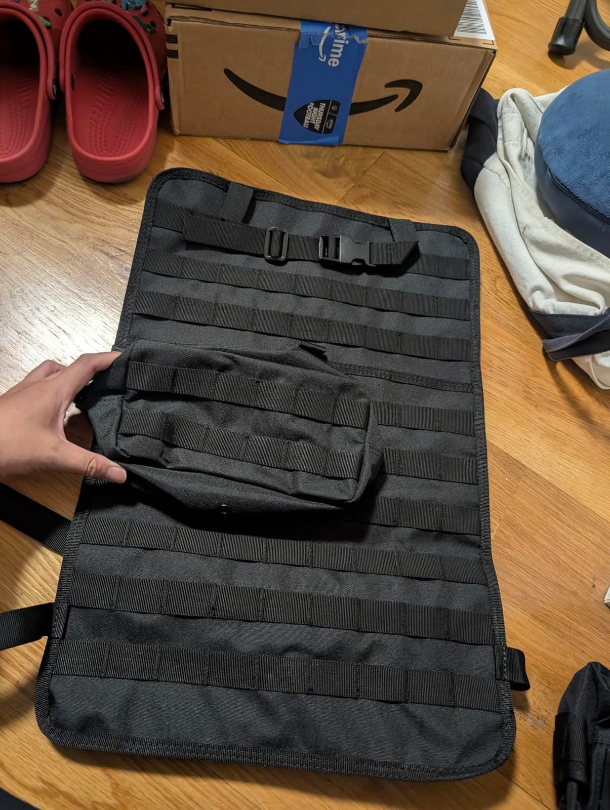 Tactical Car Seat Back Organizer, Tactical Molle Seat Back Organizer with 6 Detachable Molle Pouch, Universal Fits for Car Truck Jeep Vehicle customer photo 2