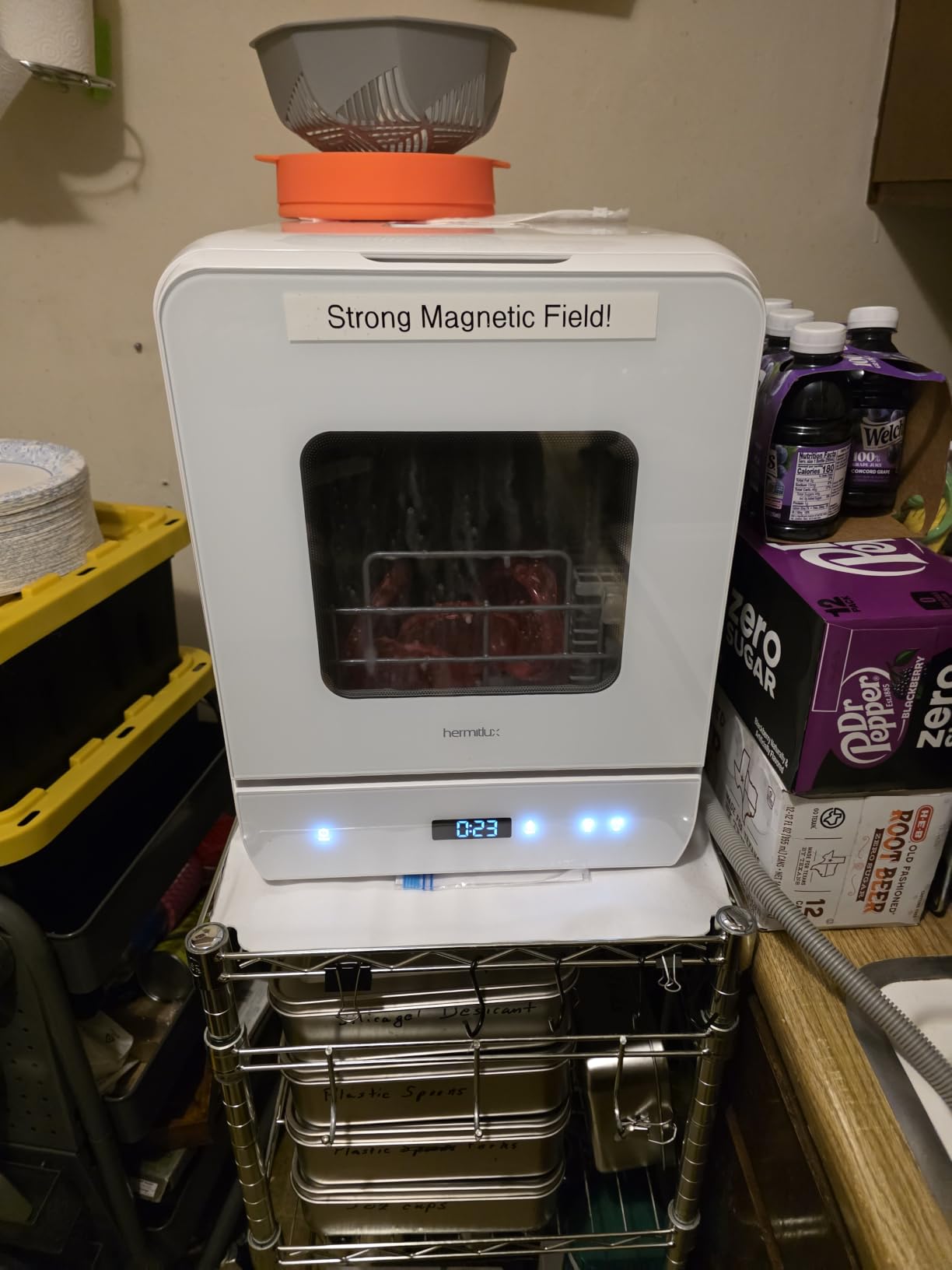 Hermitlux Countertop Dishwasher, 7 Washing Programs Portable Dishwasher | Mini Dishwashers with 5-Liter Built-in Water Tank, Glass Door, LED Light, No Hookup Needed for RV & Apartment Use customer photo 1