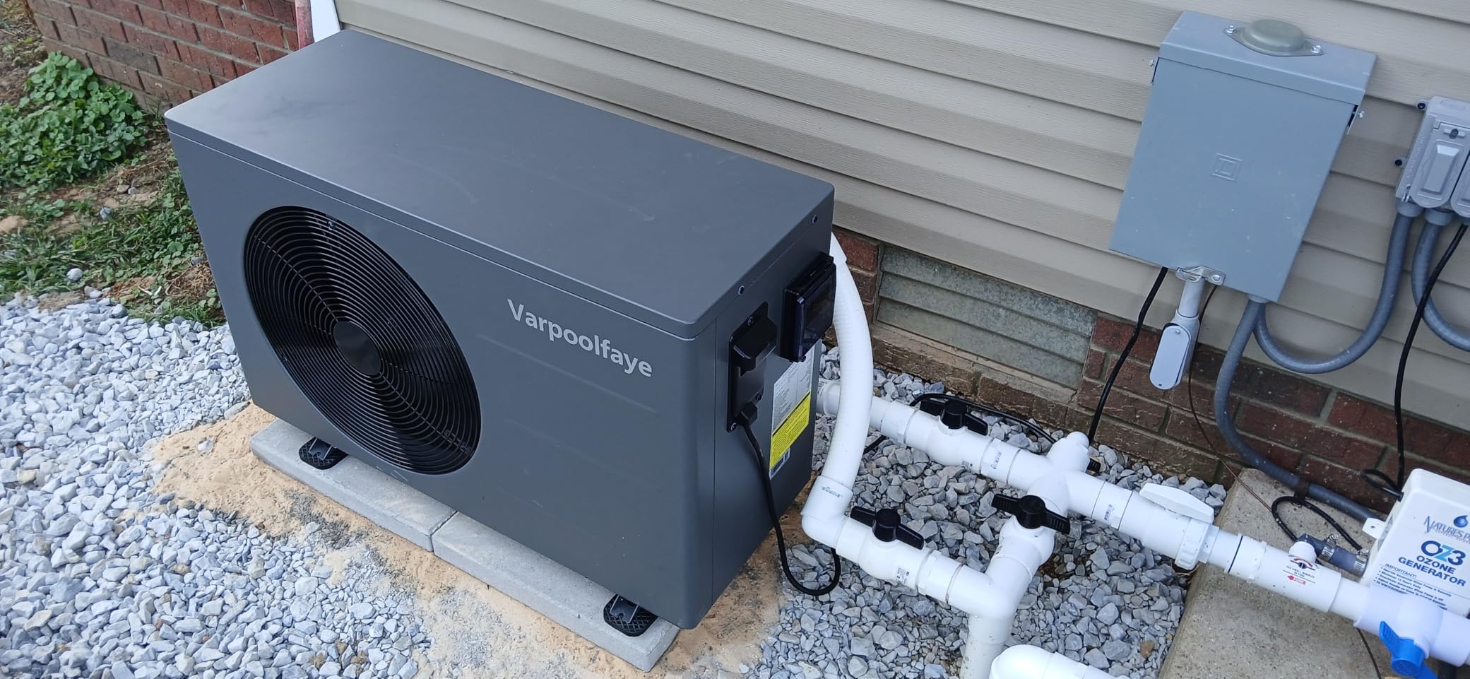 16000 BTU Swimming Pool Heat Pump 5000 Gallon Electric Pool Heater for Above Ground Pool 5KW Heating or Cooling WiFi Control Timer Pool Heater 110V 60Hz customer photo 1