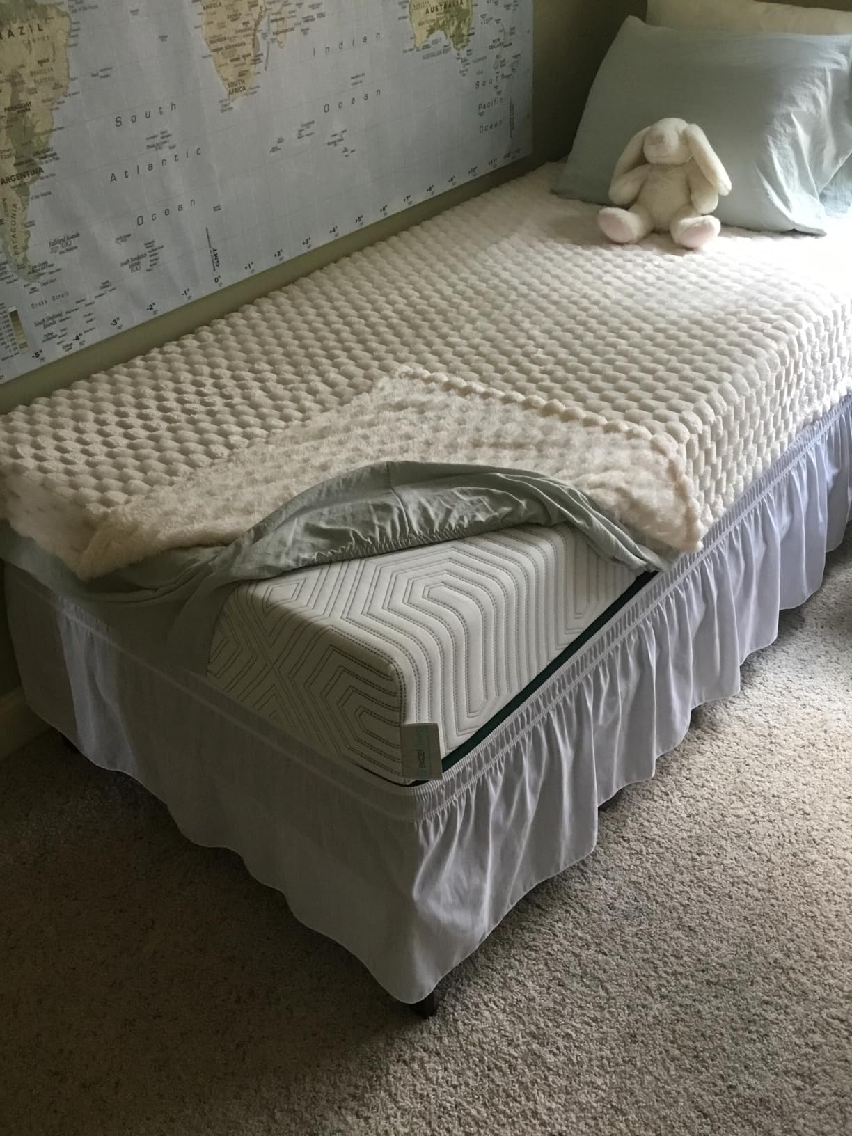 8 Inch Green Tea Memory Foam Mattress, Medium Firm, Zoned Pressure Relief (42x80) customer photo 2