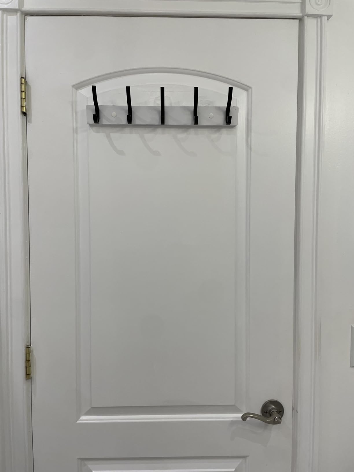 Optish Coat Rack Wall Mount, 16.5 Inches Wood Coat Hooks, Wall Hooks for Hanging, Hat Rack Bag Hanger Key Holder for Wall, Purse Hanger Towel Racks for Bathroom (1Pack, Brown) customer photo 1