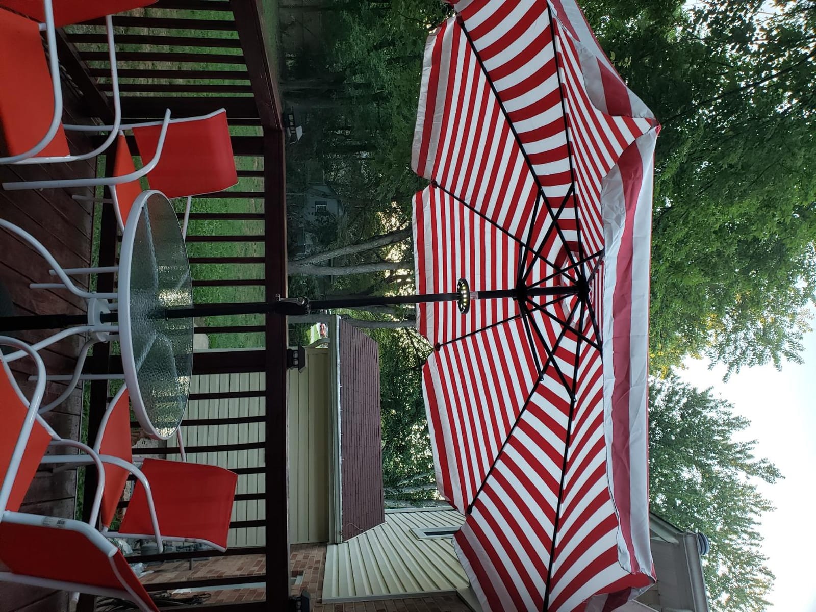 ABCCANPY OLEFIN 5-Year No Fading 9FT Patio Umbrella | Fade & UV Resistant Fabric, 8 Fiberglass Ribs, Wind Vent, Crank Lift & Tilt, Outdoor Table Umbrella customer photo 2