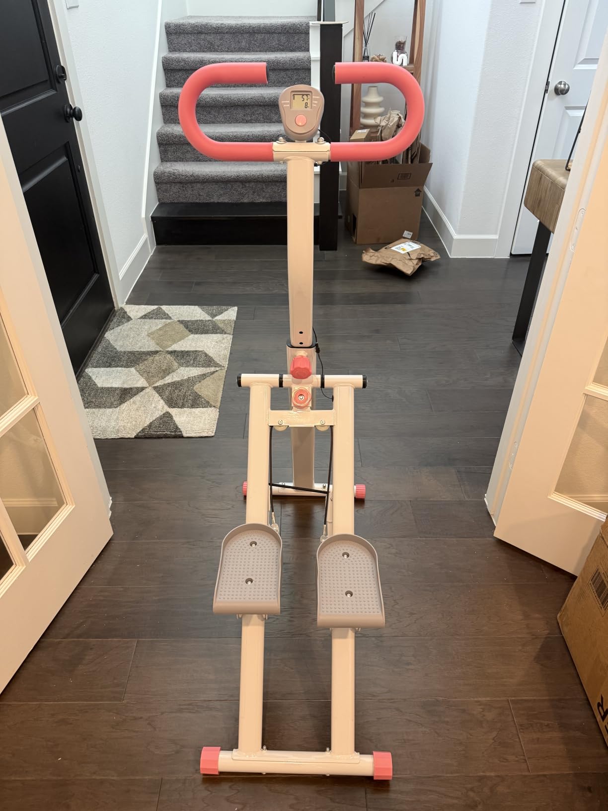 Stair Stepper for Home-Upgrade Vertical Climber Workout Machine for Full-Body Exercise Climber Fitness Equipment with Stable Frame Adjustable Handlebar customer photo 2