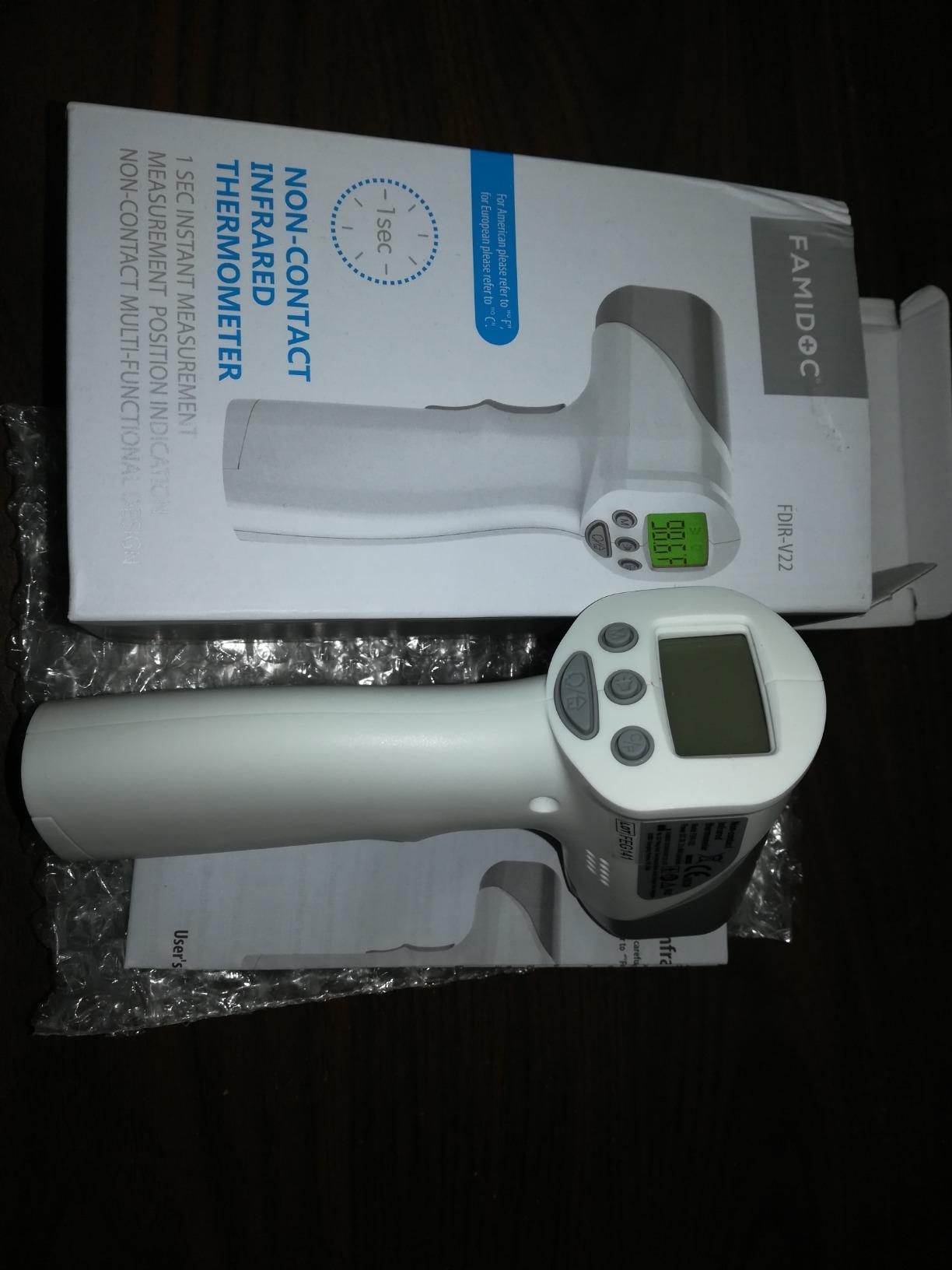 Medical Grade FSA-HSA Eligible Touchless Infrared Forehead Thermometer customer photo 1