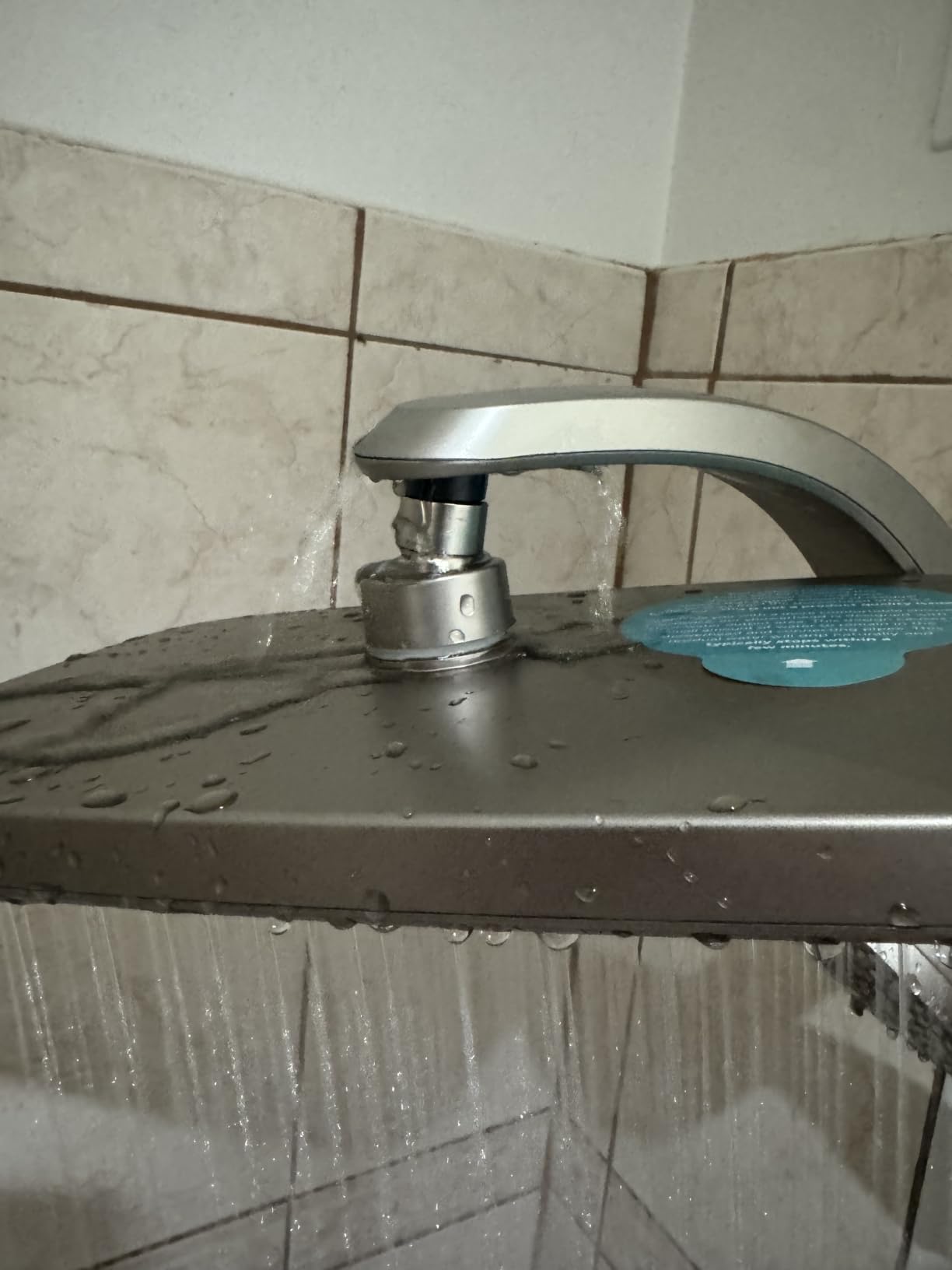 Rain Shower Head with Handheld Showerhead, Nickel 1.8GPM 460311 | 12