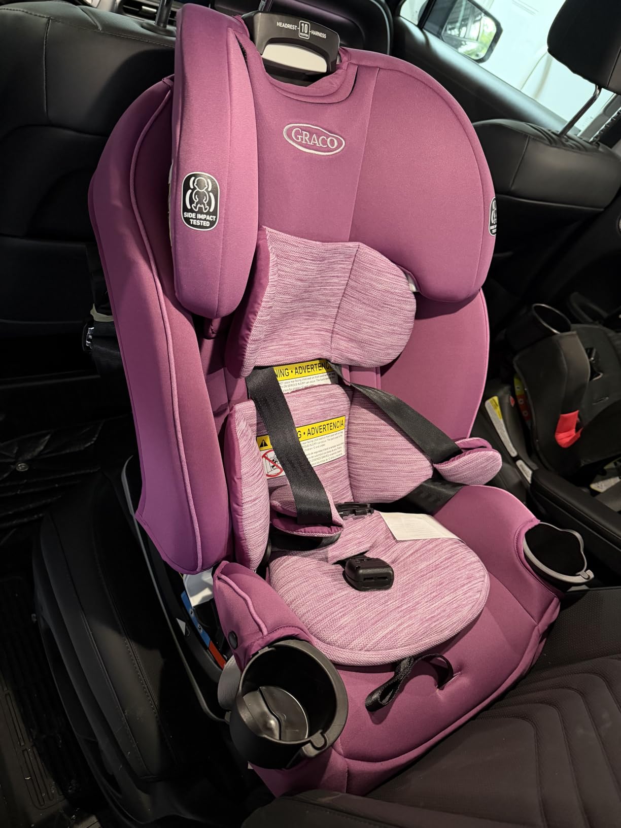 Graco SlimFit3 LX 3-in-1 Convertible Car Seat, Slim Car Seat Fits 3 Across, Rear Facing, Forward Facing, to Highback Booster Seat, Perfect for Baby Travel & Gift for New Parents, Kunningham customer photo 2