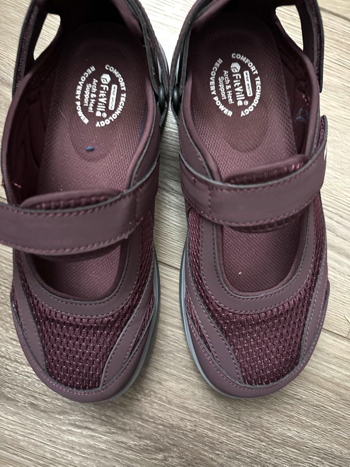 FitVille Diabetic Shoes for Women Extra Wide Width Diabetic Womens Sandals, Walking Shoes with Adjustable Closures Arch Support, Orthopedic Sandals for Flat Feet Heel Pain Relief,Plantar Fasciitis customer photo 1