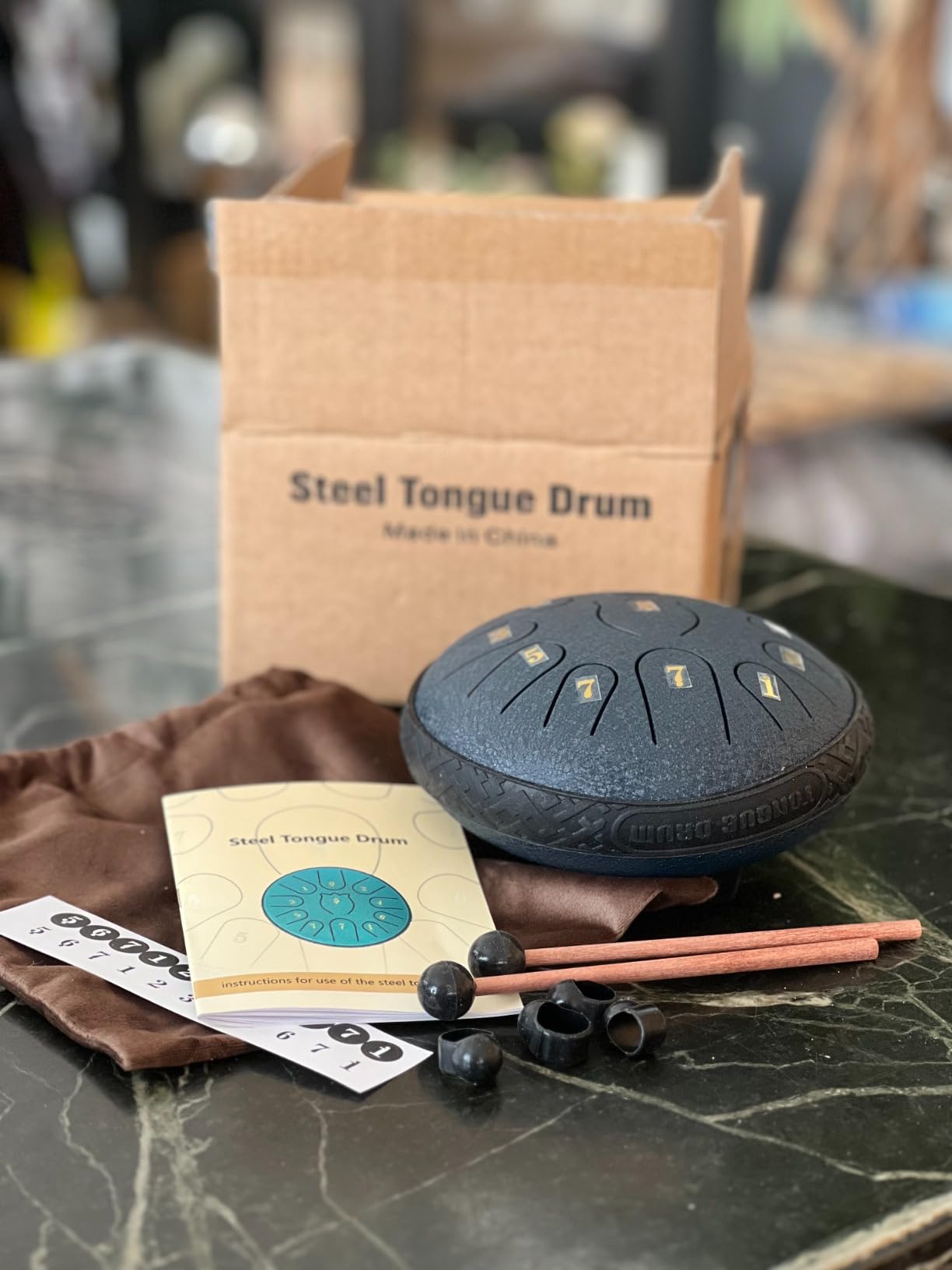 Steel Tongue Drum 6 Inche 11 Note Steel Drums Rain Chime,Raindrop Drum,Rain Drum for Outside Garden customer photo 1
