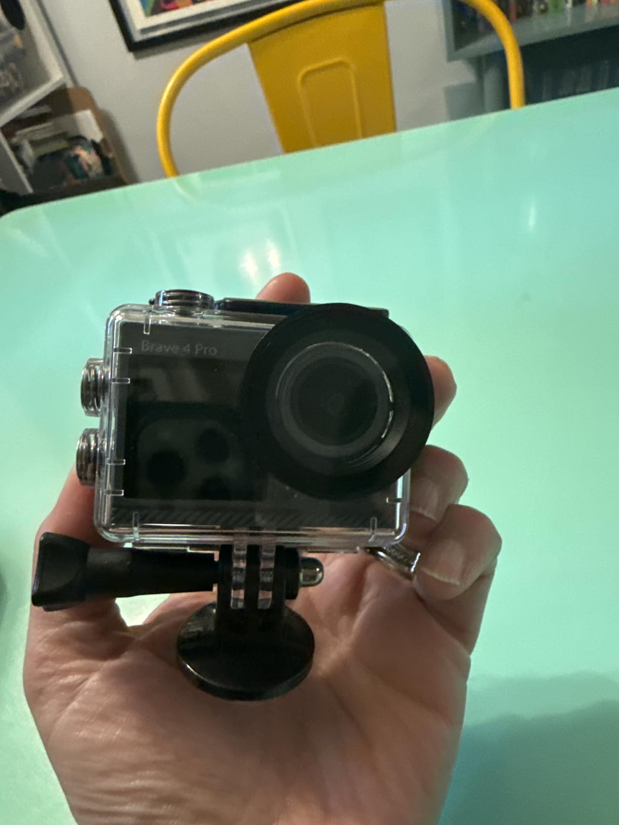 AKASO Brave 4 Pro Action Camera with Floating Hand Grip Carrying Bag Bundle, 131FT Underwater Waterproof Camera 20MP EIS Touch Screen WiFi 5X Zoom with 2x1350mAh Batteries and Helmet Accessories Kit customer photo 1