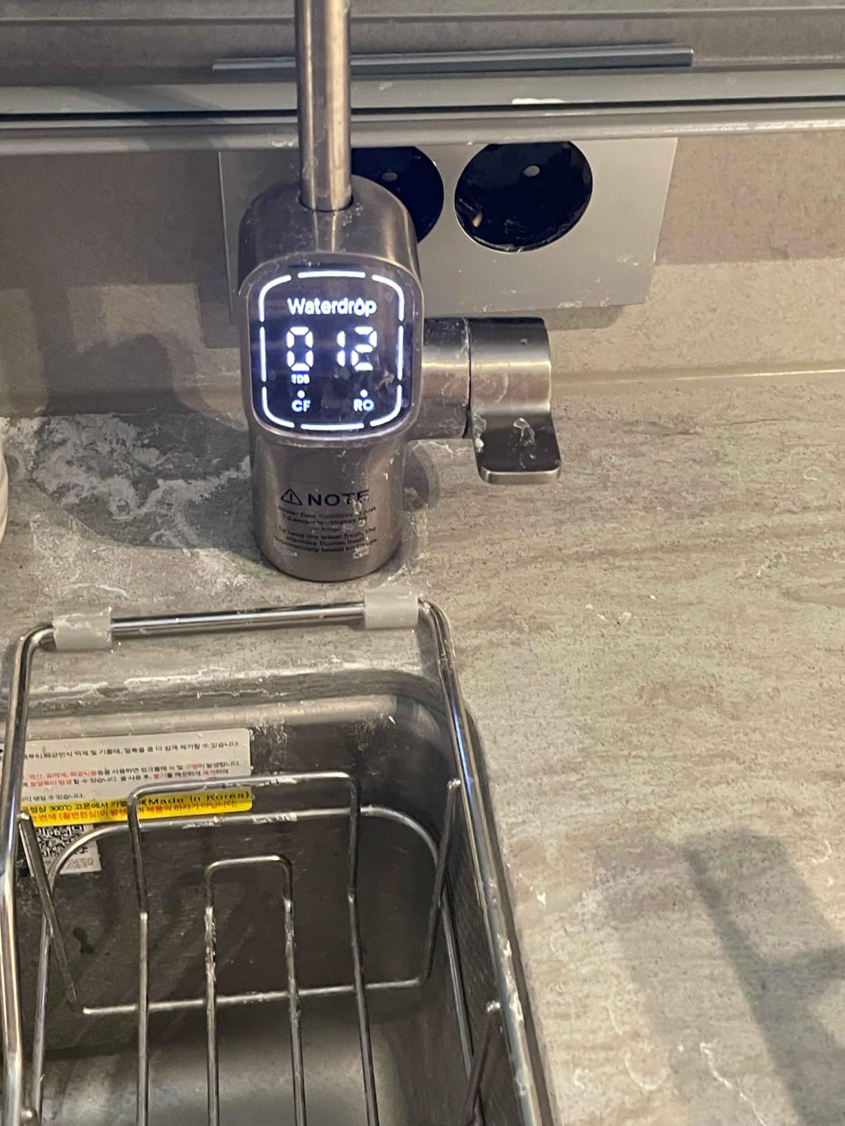 Waterdrop G5P700A-PRO Alkaline Mineral pH+ Reverse Osmosis System, 700 GPD | NSF/ANSI 58 & 372 Certified, 8-Stage Dual Flow RO Water Filtration System, 2:1 Pure to Drain, LED Faucet, Tankless RO System customer photo 1