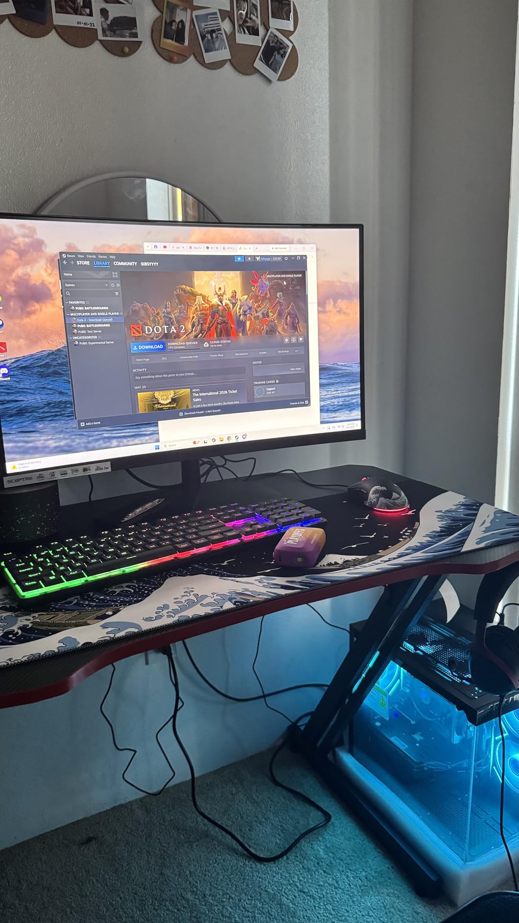 Redragon K521 Upgrade Rainbow LED Gaming Keyboard, 104 Keys Wired Mechanical Feeling Keyboard with Multimedia Keys, One-Touch Backlit, Anti-Ghosting, Compatible with PC, Mac, PS4/5, Xbox customer photo 1