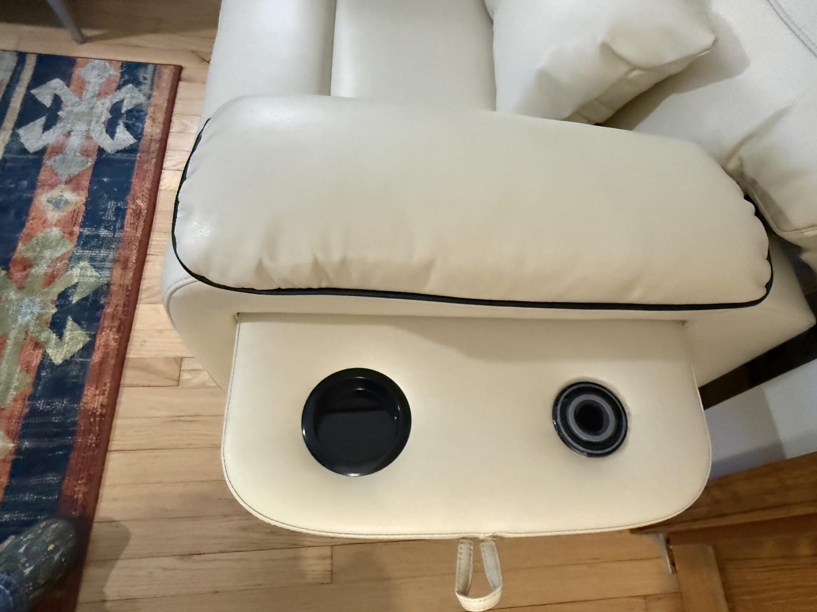 Dual Motor Power Lift Recliner Chair for Adult & Elderly, Leather, Brown | Infinite Position Lay Flat Lift Chair with Heat & Massage, Cup Holder, Lumbar Pillow, Wireless Charger, USB Ports, Leather customer photo 2