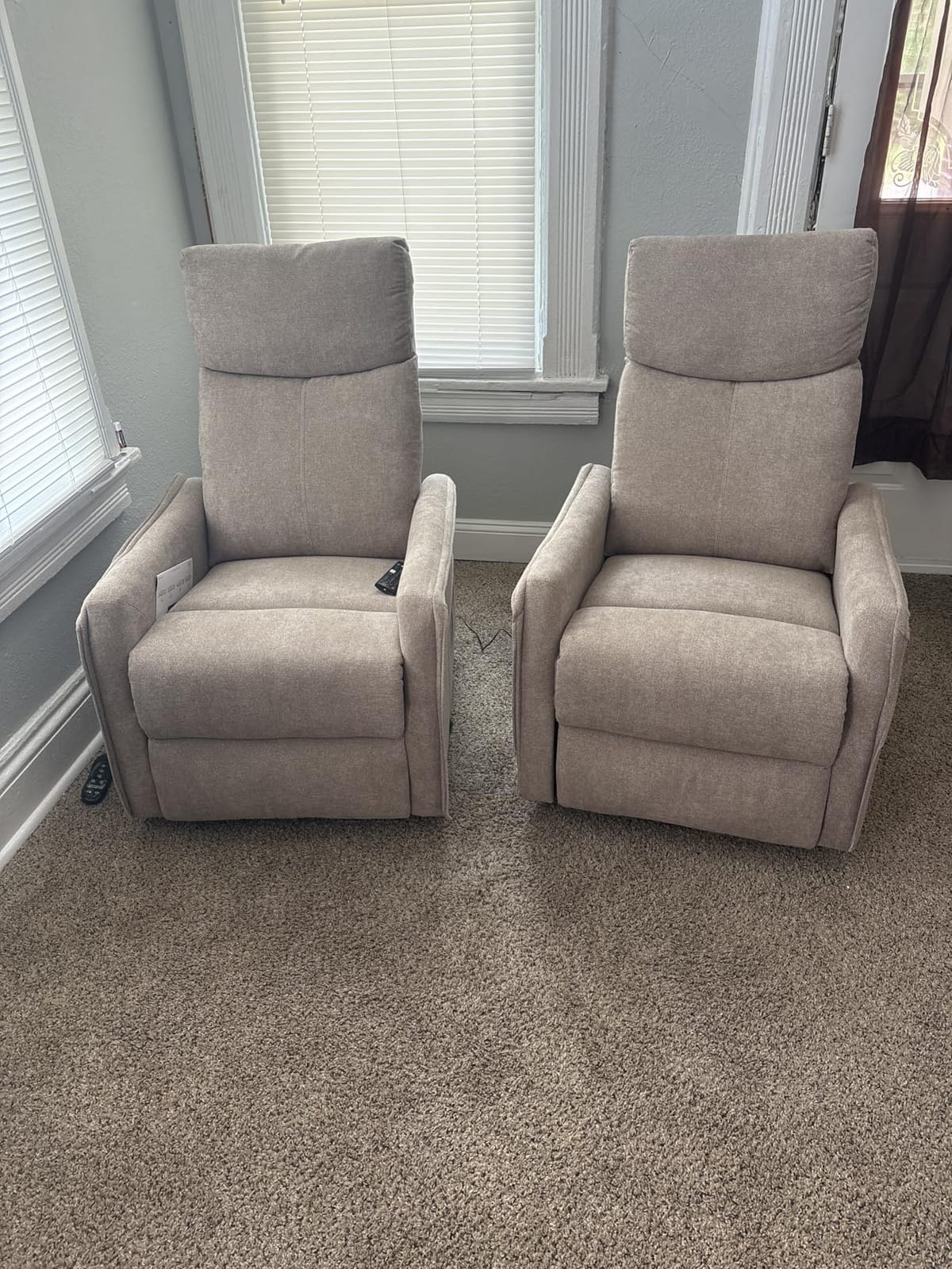 Rocking Nursery Glider Recliner for Adults, Massage | Heat | Small Rocking Recliners Chair for Small Spaces, Swivel Rocker Reclining Chair for Living Room Bedroom customer photo 2