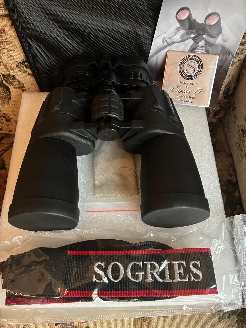 10x50 Binoculars for Adults High Powered Astronomy Binoculars Stargazing | Nitrogen-Filled IPX7 Waterproof Bird Watching Star gazing Long Distance Hunting Cruise Ship Travel Binoculars 10x50 FMC BAK4 customer photo 1
