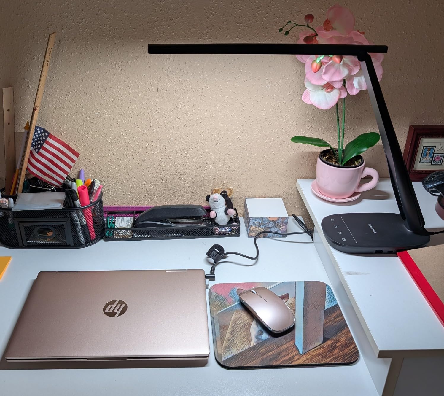 Honeywell LED Desk Lamp for Home Office Eye-Caring Dimmable Reading Light | CRI94, 4 Color Modes, Touch Control, USB-A And USB-C Ports, Adjustable Head, Timer customer photo 1