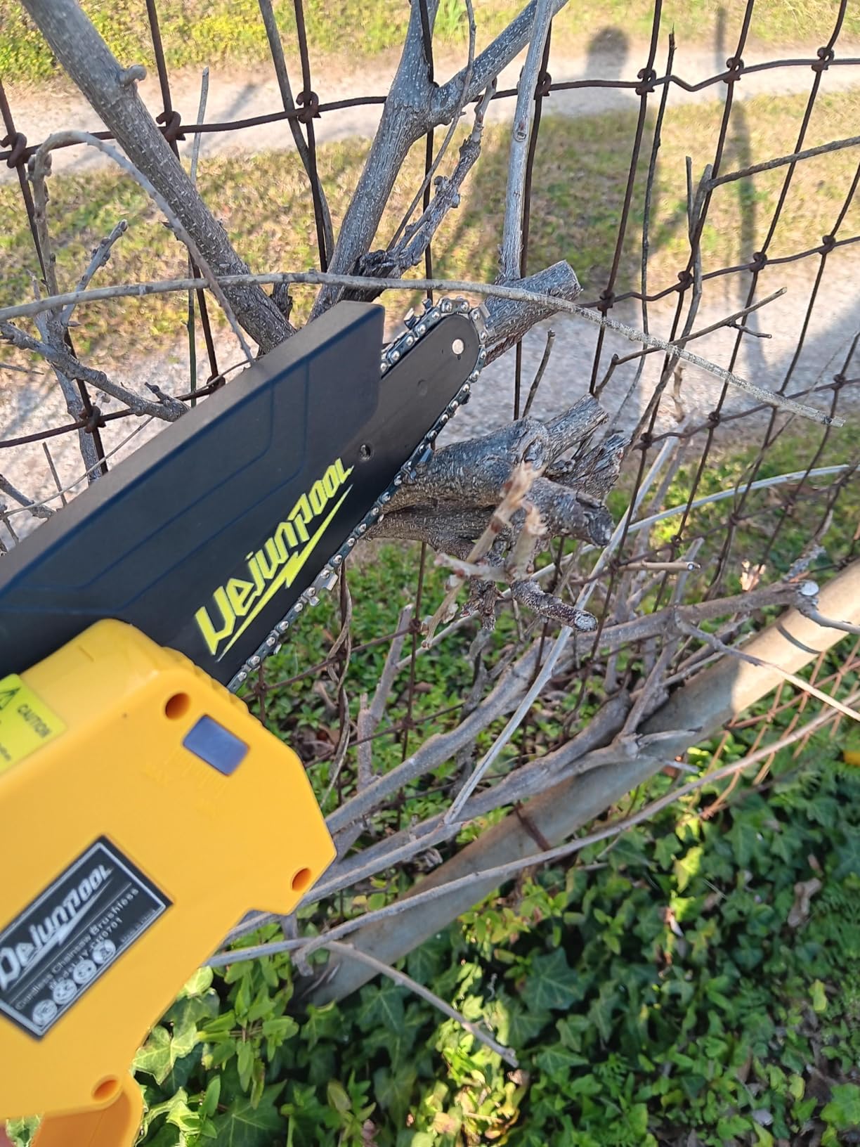Cordless Mini Chainsaw Compatible with Dewalt 20V MAX Battery, 6 Inch & 8 Inch Small Electric Chainsaw Brushless, Auto Oiler, Handheld Pruning Tree Saw Gift for Men Dad Husband Fathers (Tool Only) customer photo 2