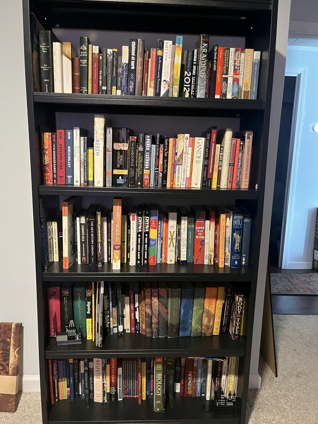 5 Tier Metal Bookshelf, Black 69