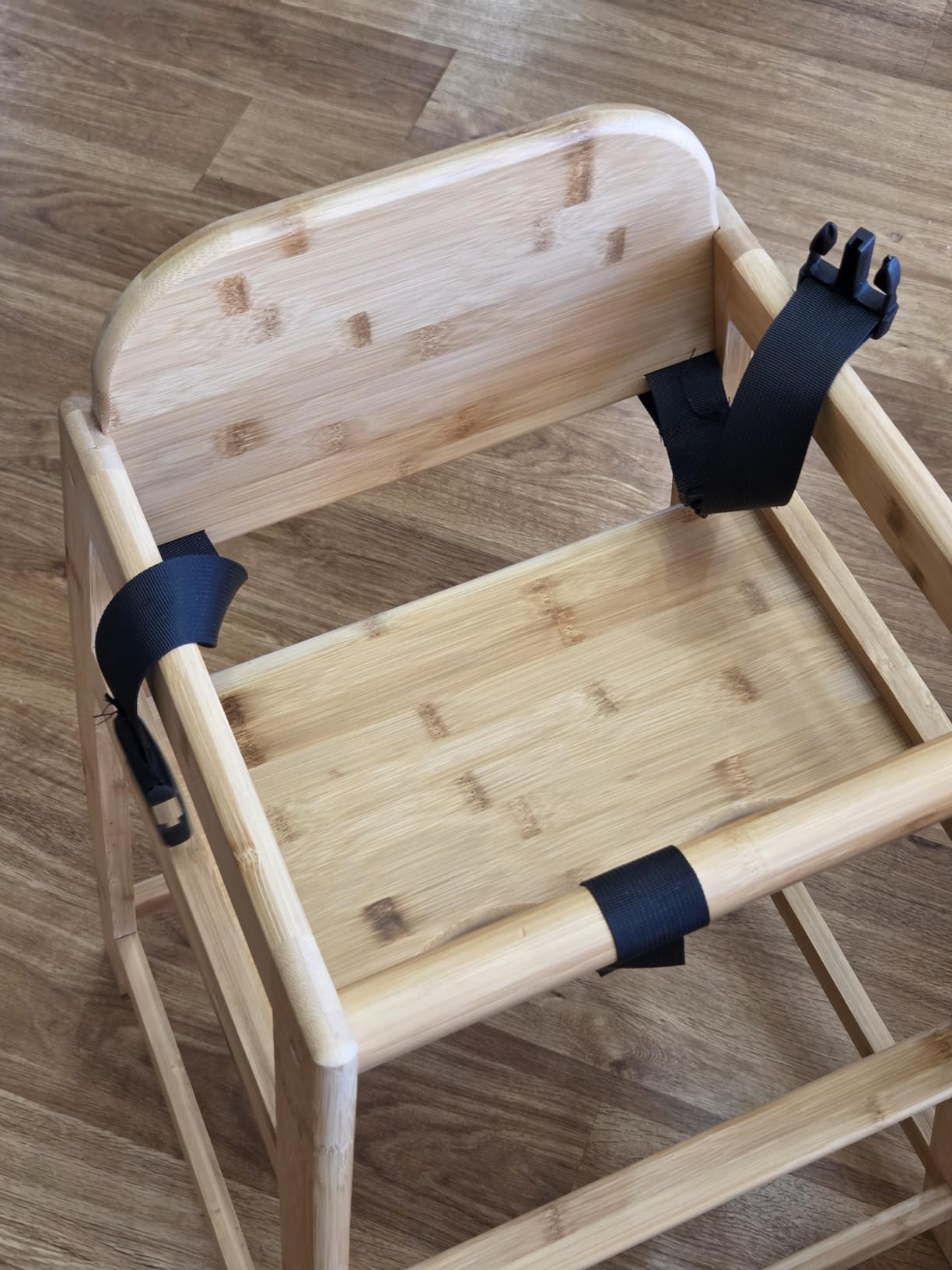 2026 Bamboo High Chair for Baby and Toddler Restaurant, Style Stackable HighChair with Commercial Grade Solid Wood for Dining Table & Kitchen, Compact & Portable Design for Home & Restaurant Use customer photo 2
