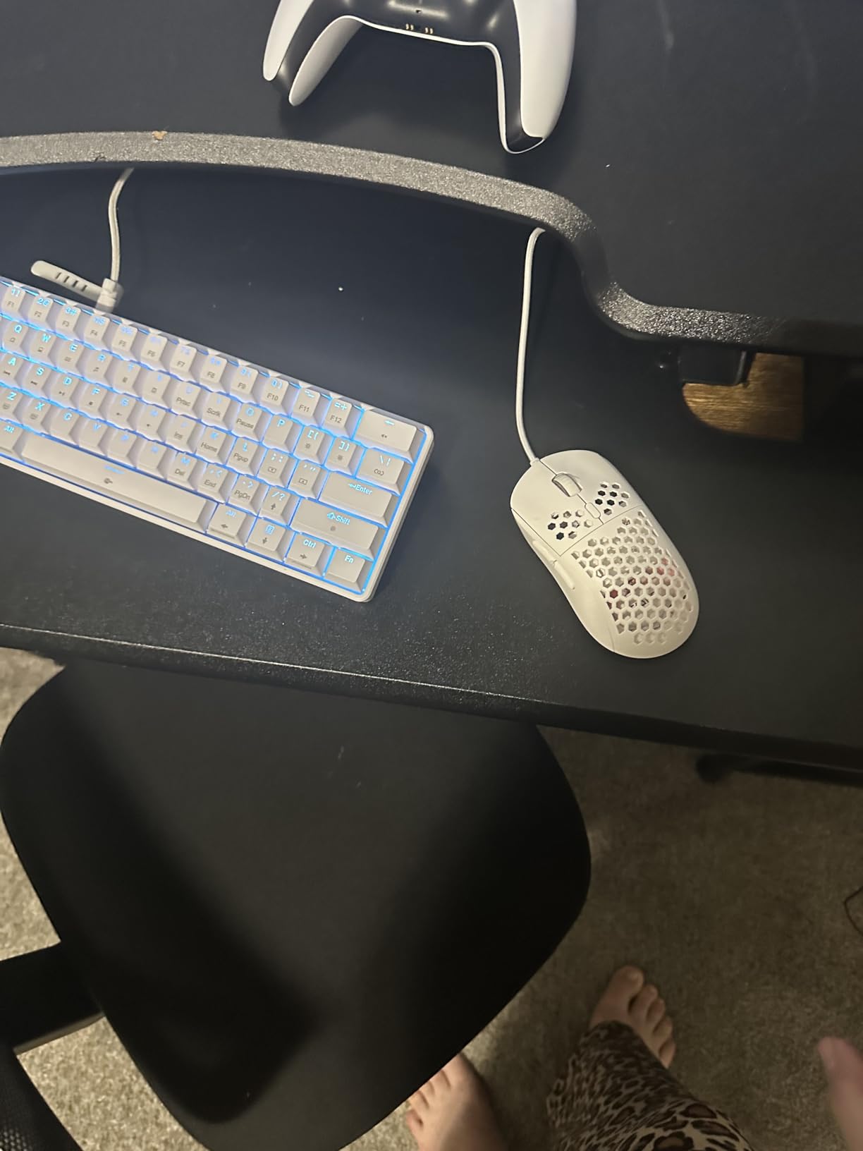 TMKB 60% Mechanical Gaming Keyboard, Red Linear Switch, Wired, White | LED Backlight, Anti-Ghosting, Detachable USB-C, Double-Shot Keycaps, 61 Keys customer photo 1