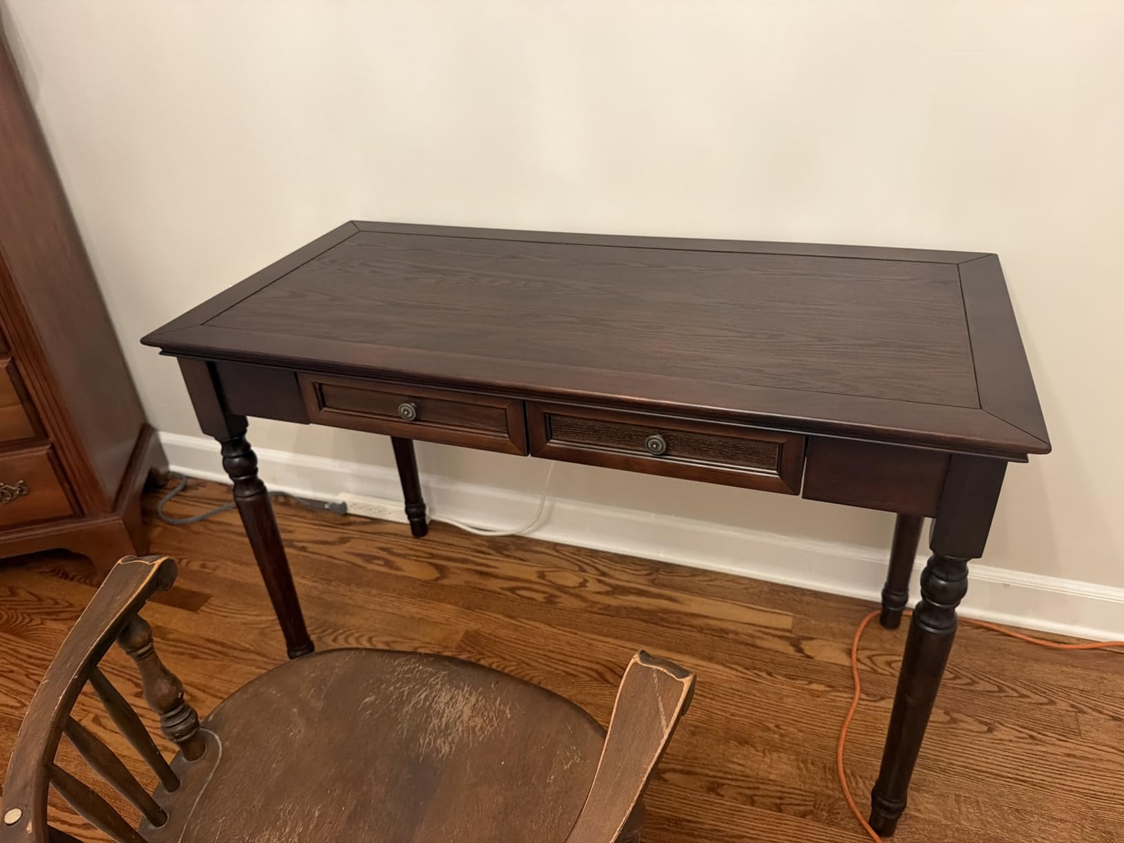 White Writing Desks with Drawers, 35