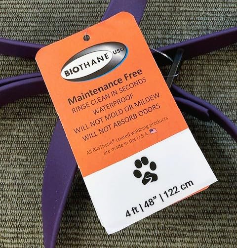 DogTraxs Essential Biothane Dog Leash, 3/4 in x 4 ft, Black | Waterproof, For Large, Medium, Small Dogs, Dog Training, Locking Carabiner customer photo 1