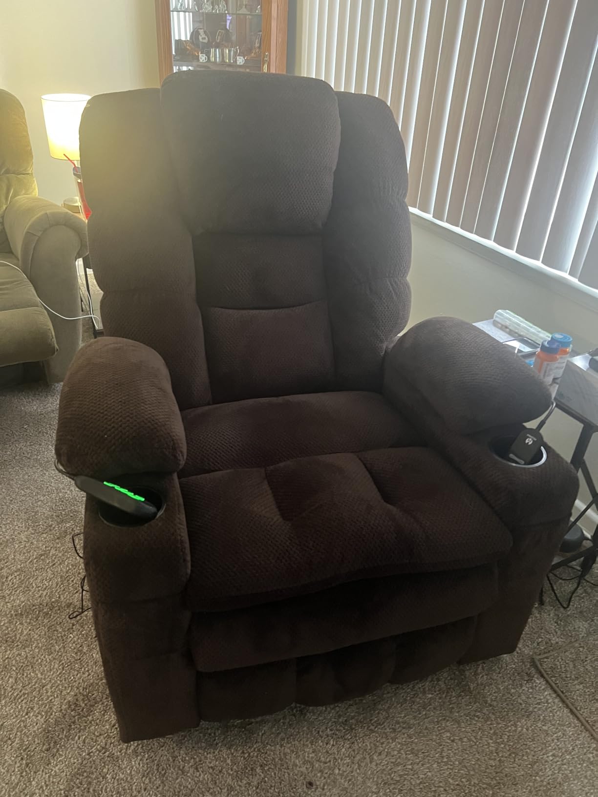 MCombo 3 Motor Lay Flat Power Lift Recliner for Elderly R7635 (Large-Wide) | Massage & Dual Heating, Infinite Position, Power Headrest, Big & Tall Elderly, 4.7