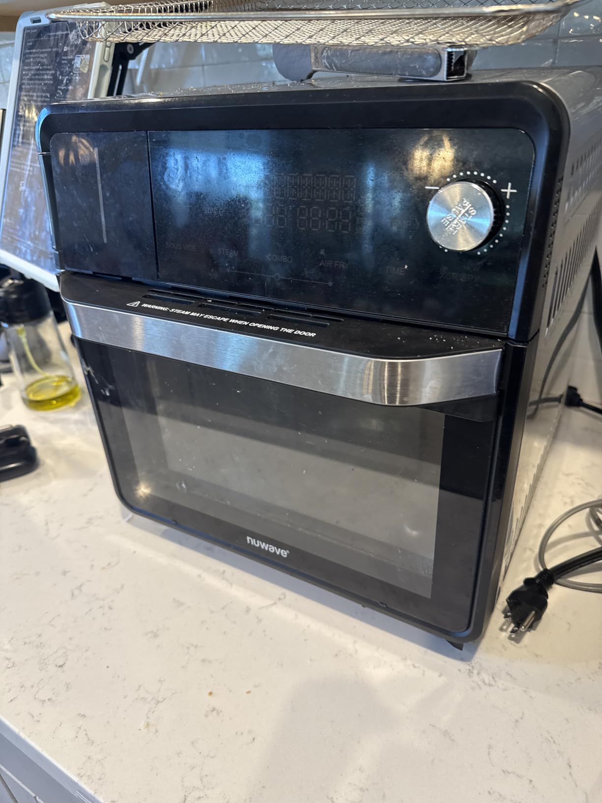 Nuwave Combi Steam Oven, Non-Toxic Stainless Steel Multi-Cooker, 16 quarts | Air Fry, Sous Vide, Toast & More, 50-450°F Precision, 120 Presets, Moisture Control, Programmable, Easy to Clean customer photo 1