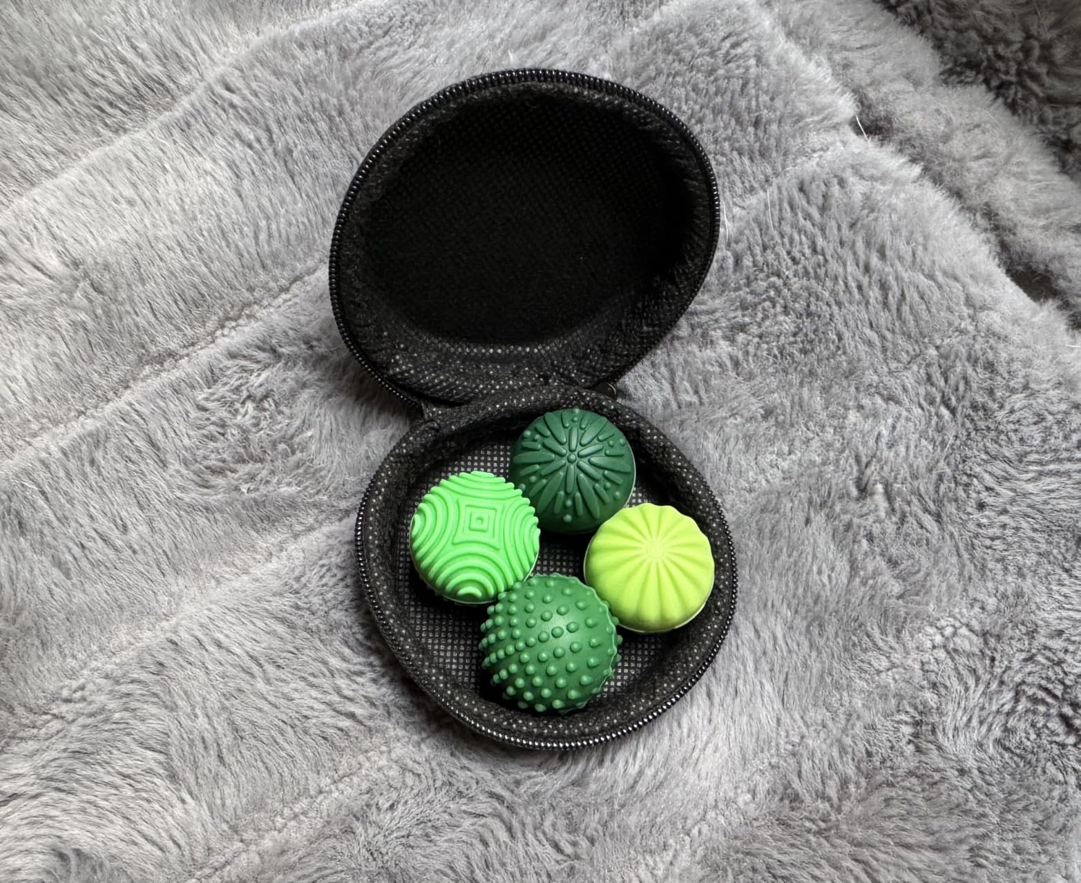 Silicone Magnetic Balls Fidget Toys for Adults & Teens, 4PCS Stress Relief Sensory Toys for Autism ADHD Anxiety, Fun Textures Gadgets, Office Desk Toy, Stocking Stuffers for Women Men Teen Gift customer photo 1
