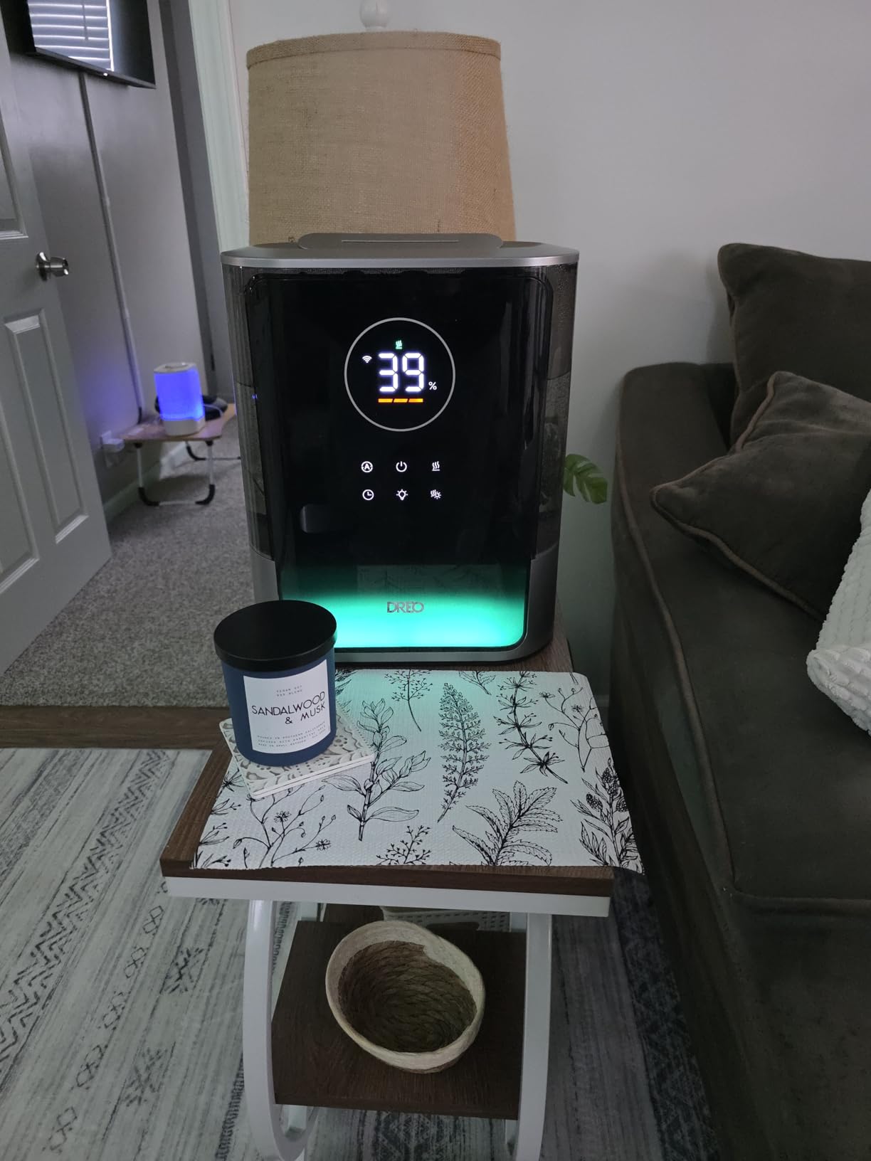 DREO 8L Smart Humidifier Large Room, 80H Runtime, Warm & Cool Mist, HM717S | Up to 600ft², Precise Humidity Control, 1500+RGB Light, 28dB, Humidifiers for Bedroom, Plants, Baby, Supports APP/Voice/Alexa customer photo 2