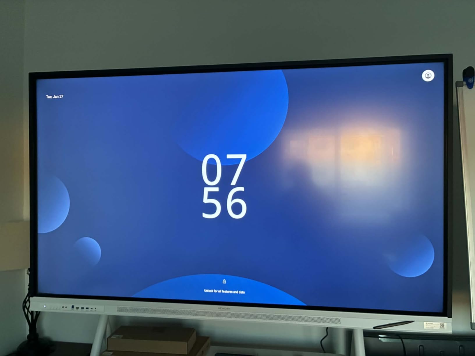 75 Inch 4K Smart Board, Google EDLA-Certified Interactive Whiteboard | Android 14 OS, 50-Point Touch, Wireless Casting, Touchscreen Digital Whiteboard for Classroom Office Home (With Wall Mount) customer photo 1
