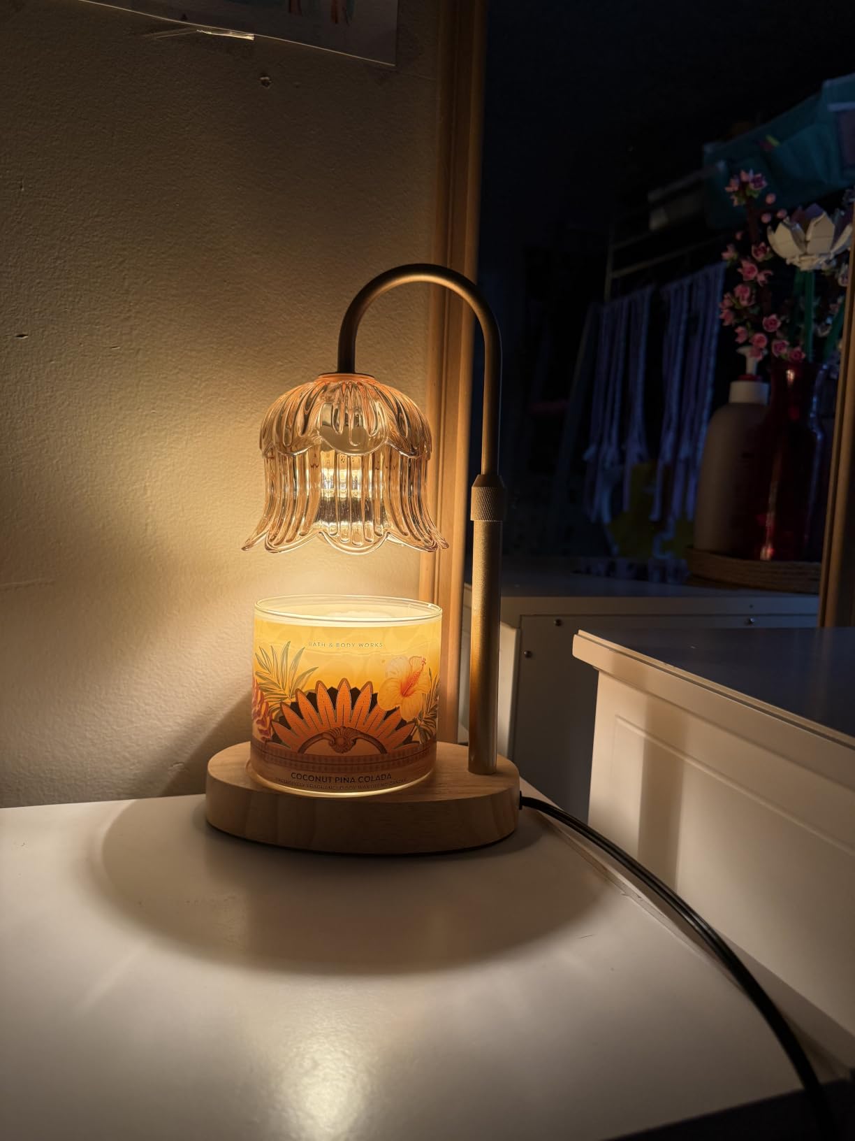 Candle Warmer Lamp Electric Timer - Flower Home Decor Women Birthday Gifts customer photo 2