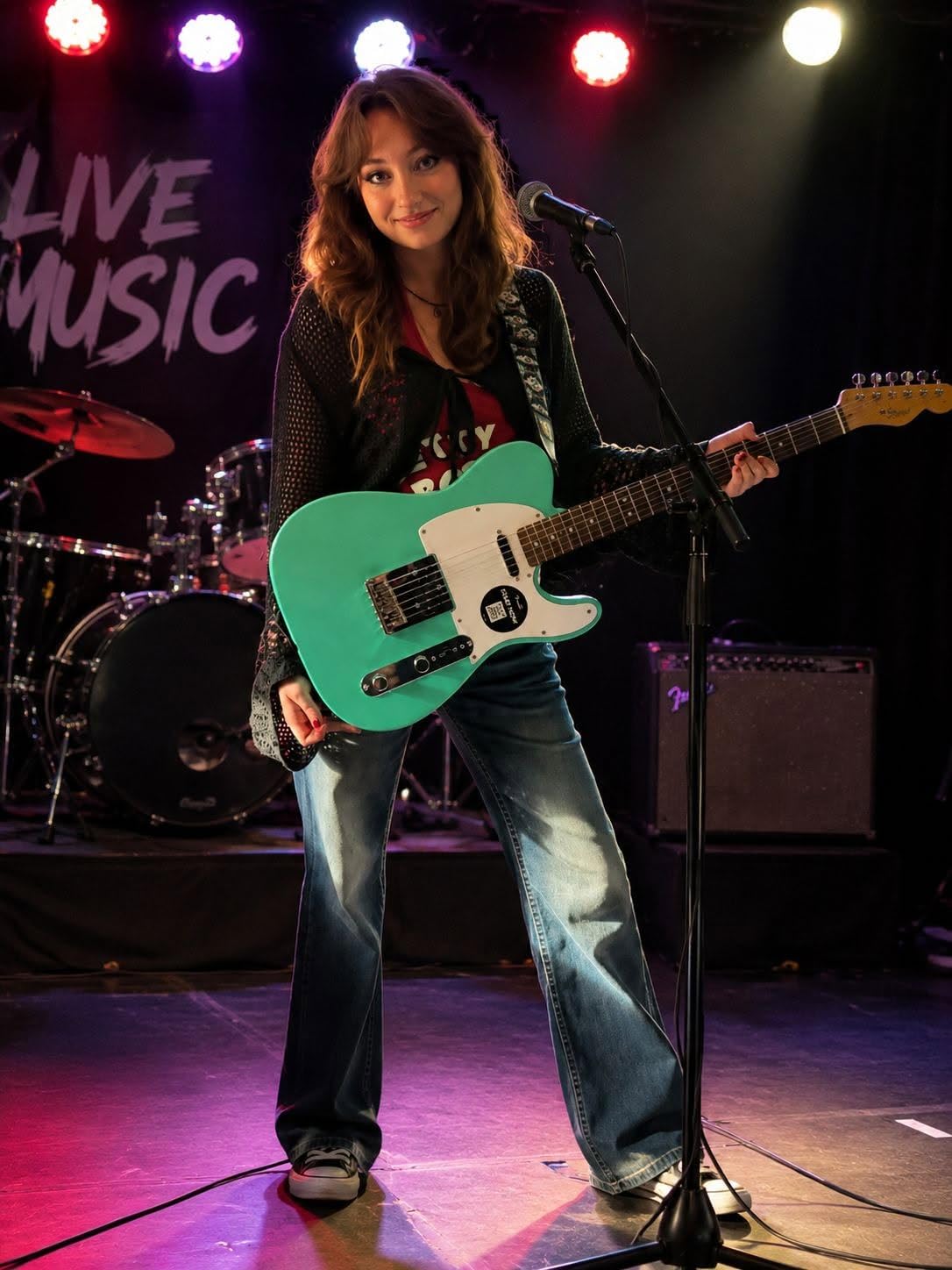 Fender Squier Debut Telecaster Beginner Electric Guitar, Sea Foam Green customer photo 2