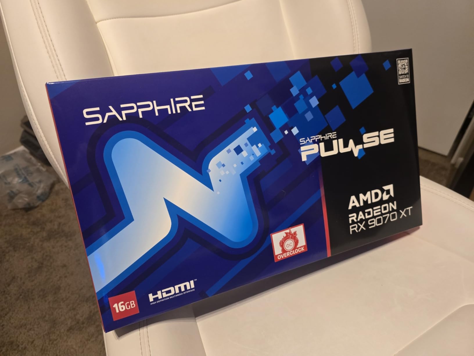 Sapphire 11348-03-20G Pulse AMD Radeon RX 9070 XT Gaming Graphics Card with 16GB GDDR6, AMD RDNA 4 customer photo 1