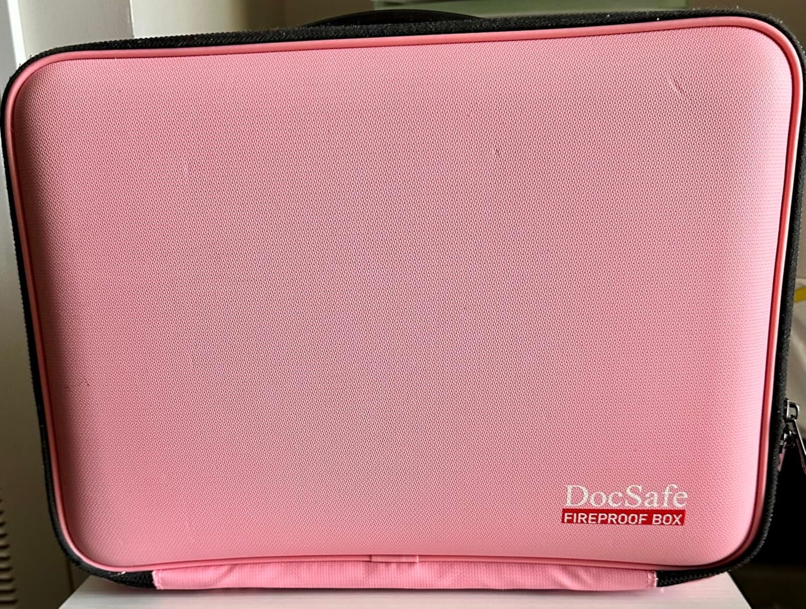 DocSafe Fireproof Document Box with Lock & Shoulder Strap, Hard-Shell Case File Organizer with Accordion File Folder, Multi-Layer Portable Home Office Travel Safe Storage for Important Documents Laptop customer photo 2