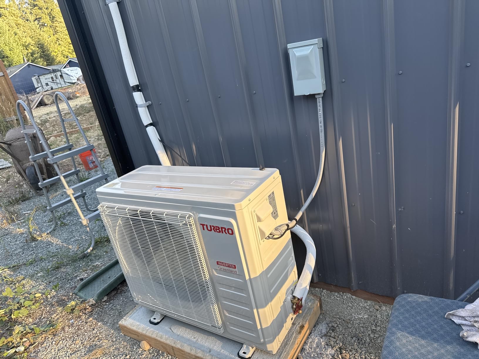 TURBRO 12,000 BTU Ductless Mini Split Inverter AC with Heat Pump 24 SEER2 | R454B 230V 1 Ton Inverter AC System, Energy Star, WiFi Control, Up to 750 Sq Ft, With Installation Kit, Greenland customer photo 1