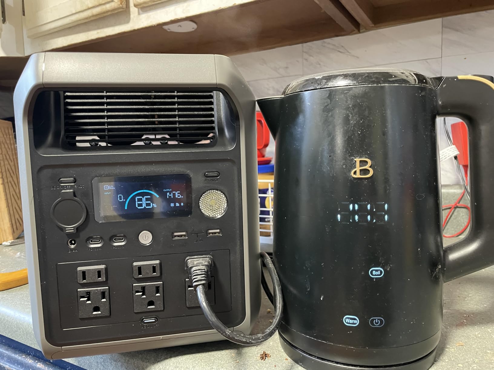 DABBSSON Portable Power Station 2000L, 2048Wh Semi-Solid LiFePO4 Battery, 2200W AC Output 6, 3300W Power Boost, 1 Hr Fast Charge, Solar Generator for Home Backup, Camping & RVs (Solar Panel Optional) customer photo 1