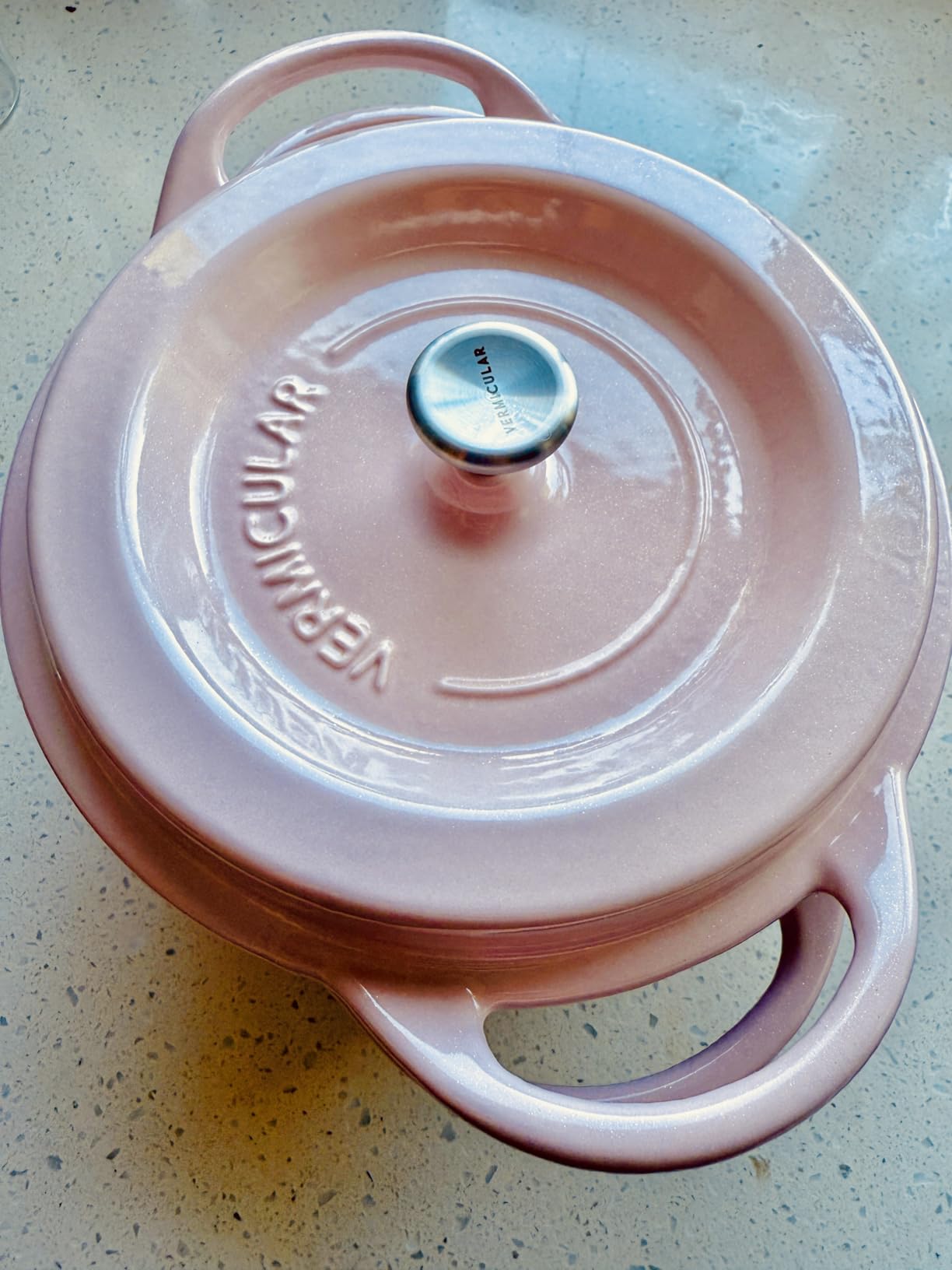 Vermicular Oven Pot 22cm (3.7qt), Enameled Cast Iron Pot - Pearl Brown | Non-toxic cookware, Oven-Safe & Induction-Compatible, Dutch Oven, 8.7