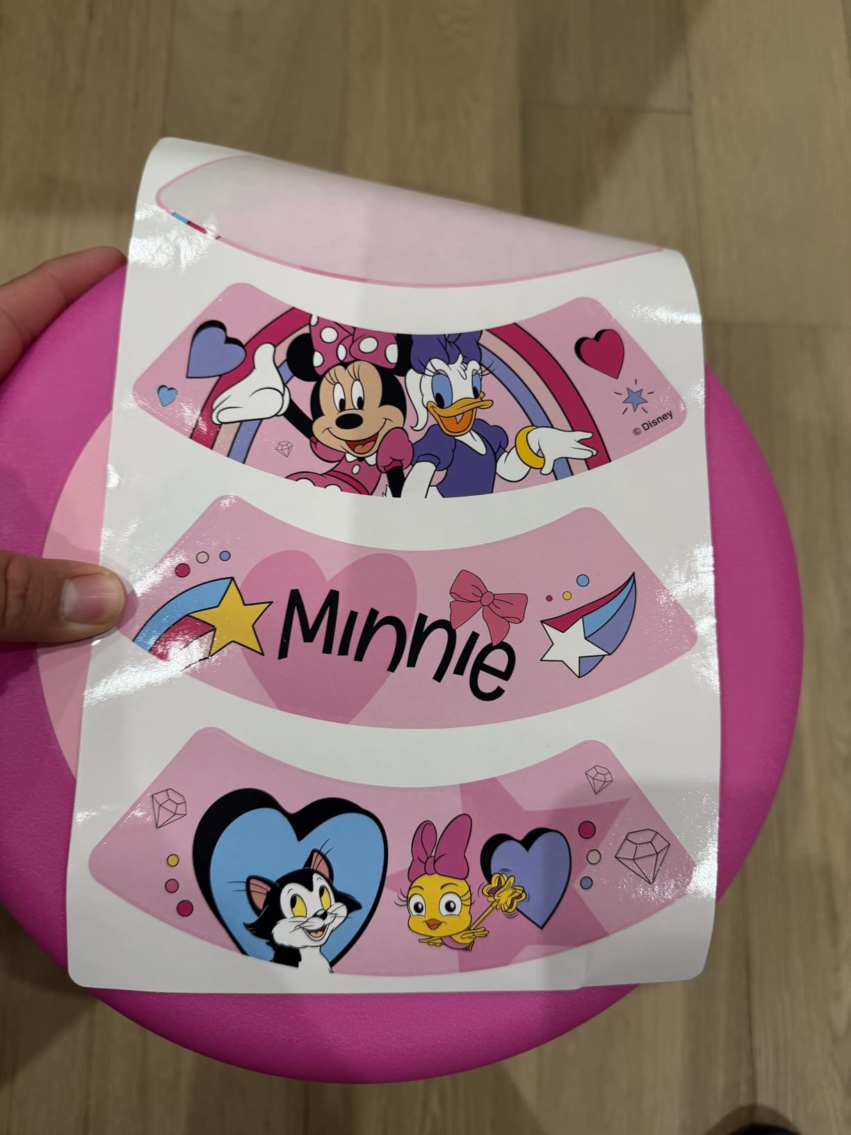 JAKKS Pacific Kid's Minnie Mouse Wiggle Stool Wobble Stools for Seating - Active Learning Stool for Kids, Sitting Balance Chair, Kids Stand Up Stool customer photo 2