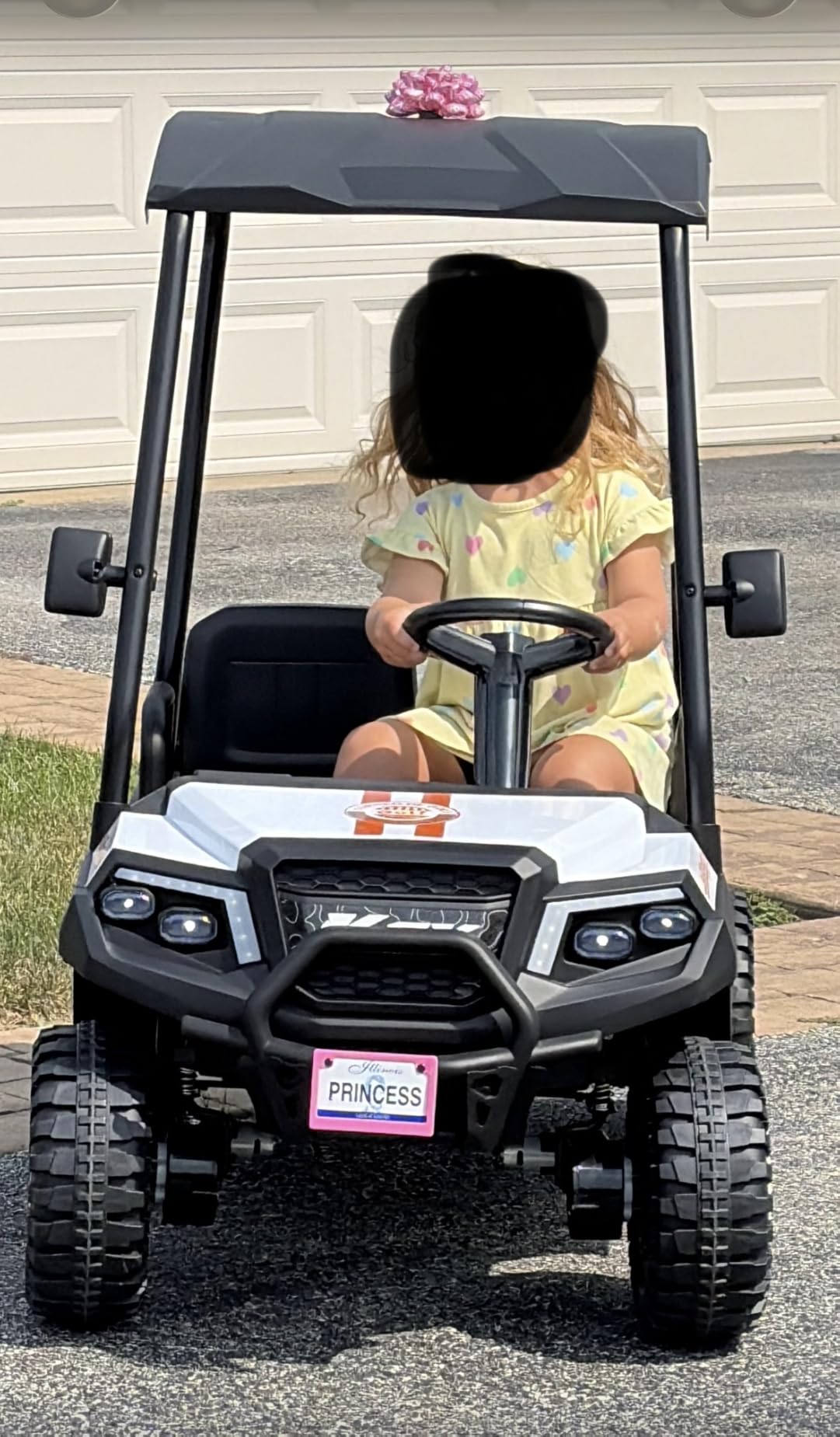 LIGIANT 24V Ride on Car for Big Kids, 4-Seaters Kids Golf Cart, Max. Capacity: 264 Lbs(4 Kids), 4WD Kid's Car w/Remote Control, Detachable Awning, Spring Suspension, Music/Story/Power Display customer photo 1