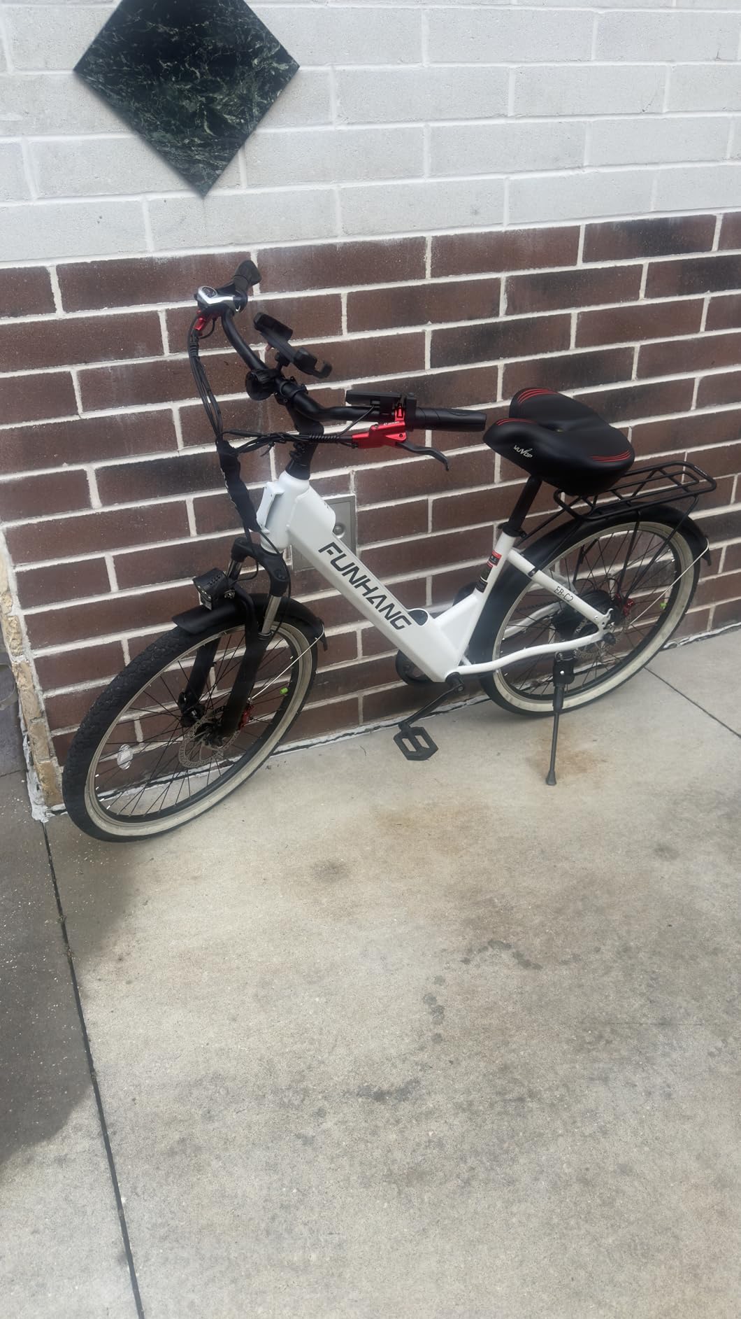 Funhang Electric Bike for Adults, 1000W Peak Ebike, 50Miles Step Thru Electric Bicycle, 26
