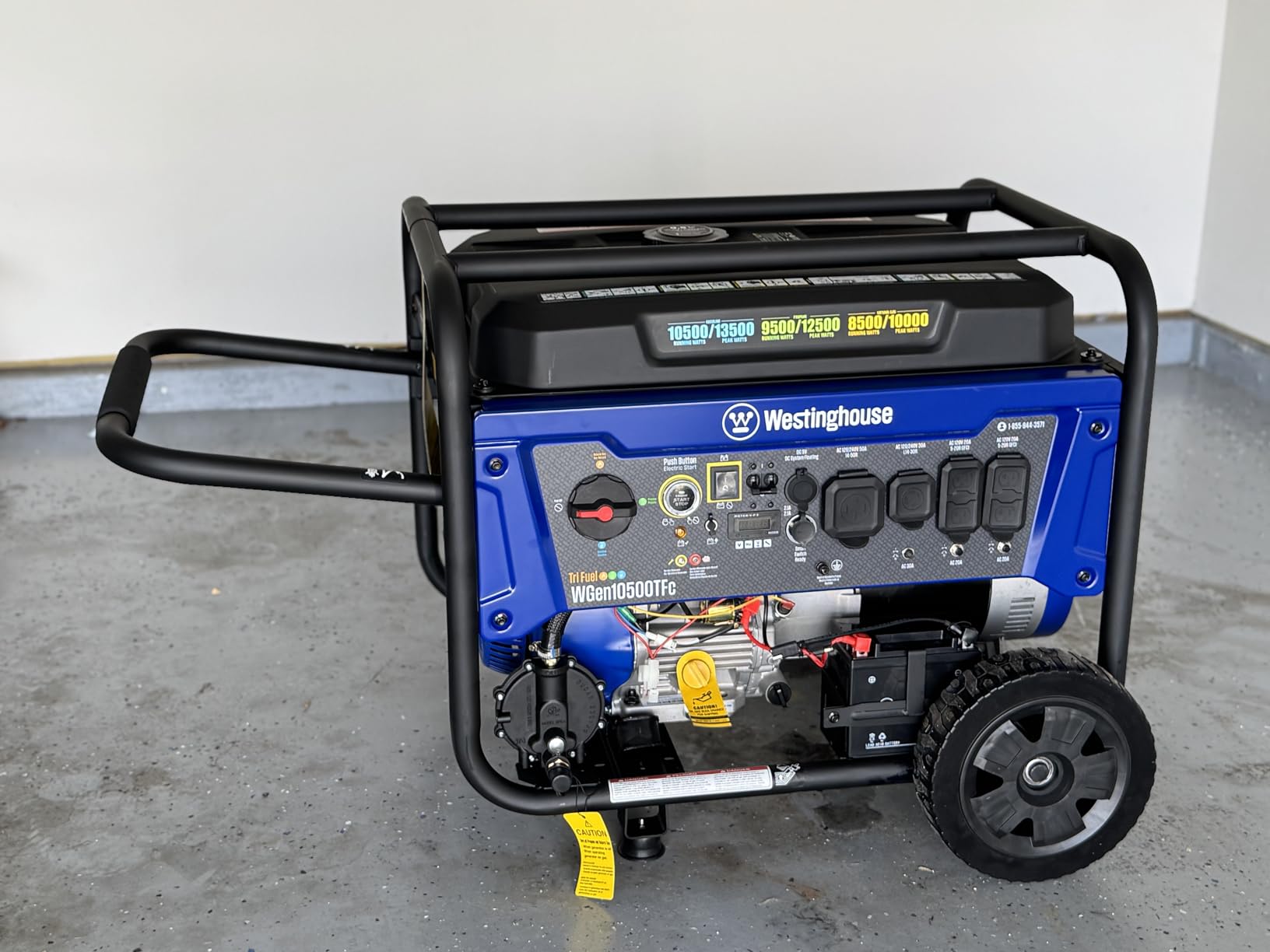 Westinghouse 13500 Peak Watt Dual Fuel Home Backup Portable Generator, Remote Electric Start, Transfer Switch Ready, Gas and Propane Powered customer photo 1