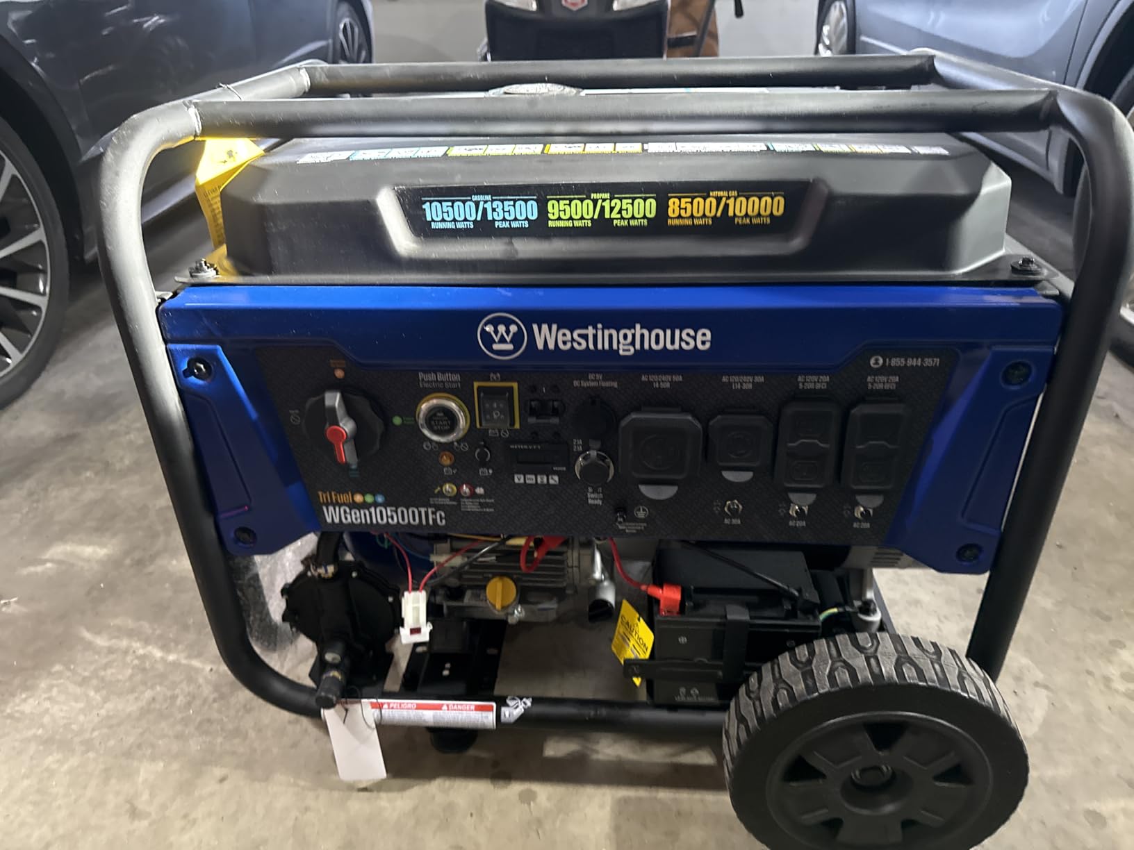 Westinghouse 13500 Peak Watt Dual Fuel Home Backup Portable Generator, Remote Electric Start, Transfer Switch Ready, Gas and Propane Powered customer photo 2